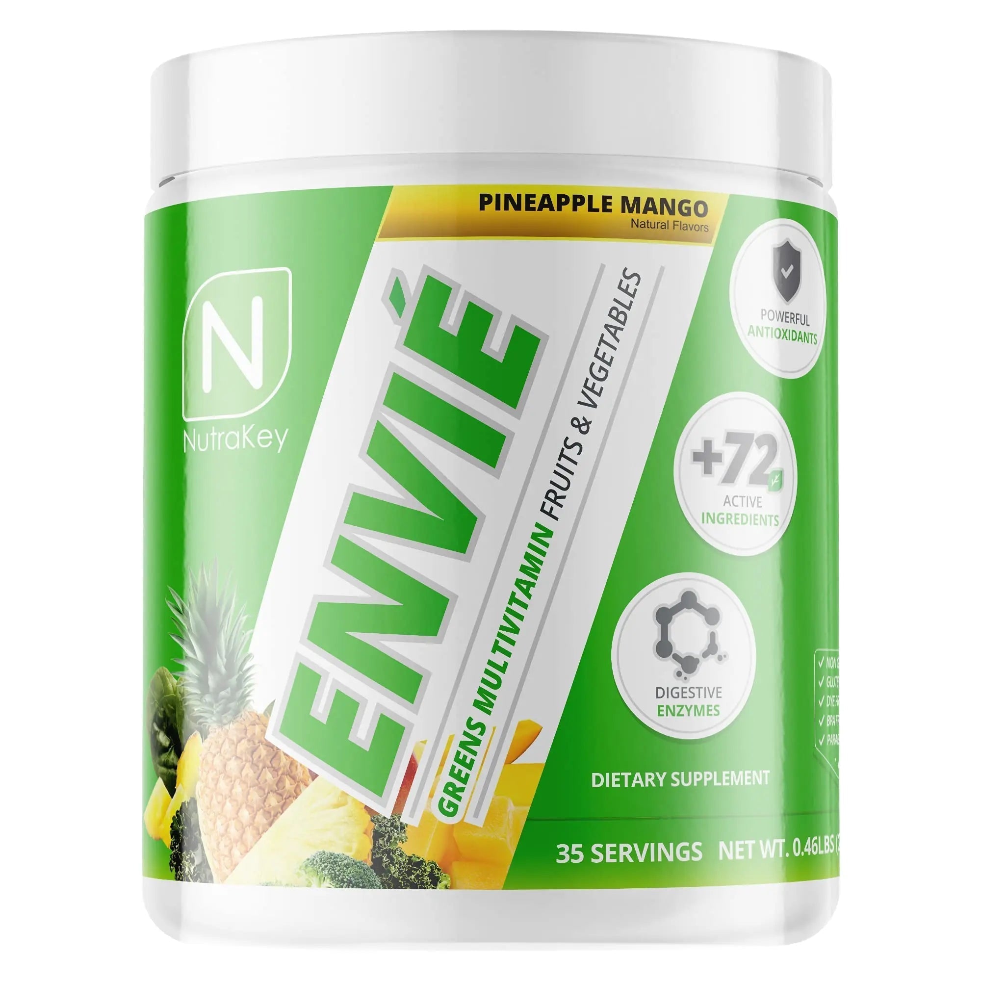 NutraKey Envie Multivitamin Powder, Keto MultiVitamin for Men and Women, Fruits, Greens, Antioxidants, Digestive Enzymes, Amino Acids NutraKeyAu supplements