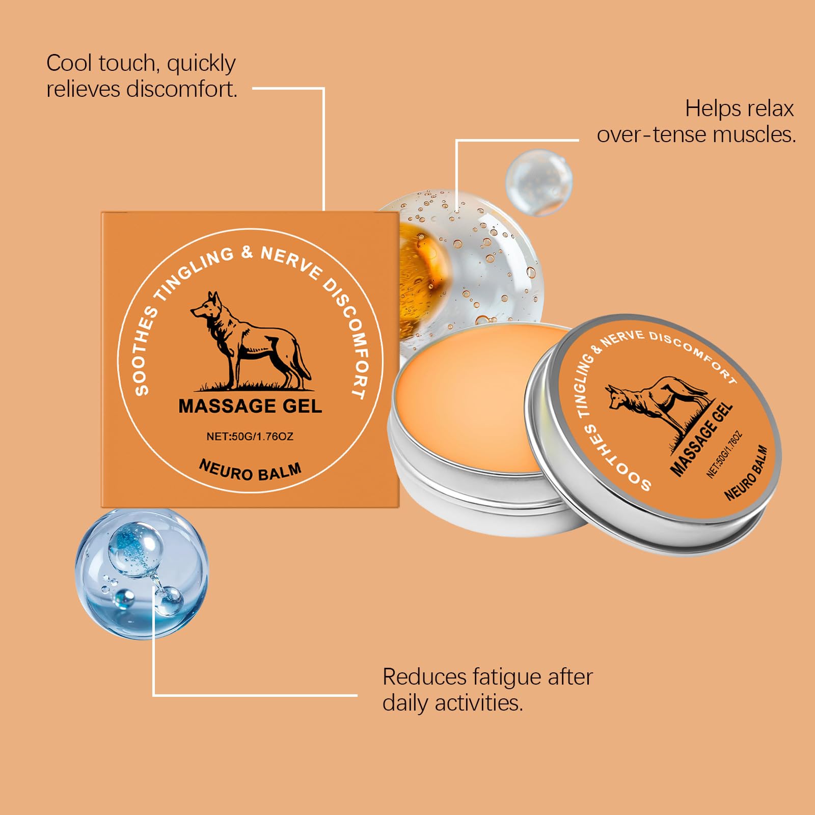 ZQDXSYN Neuro Balm, Joint & Muscle Soothing Cream, Joint Care Soothing Cream, Daily Body Care & Muscle Care (3PCS) ZQDXSYNAu supplements