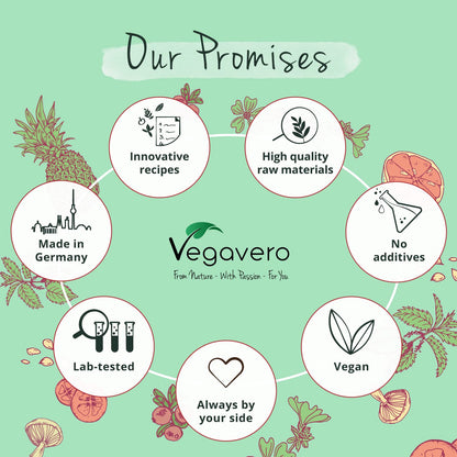 Vegavero Vegan Collagen Complex + Hyaluronic Acid | NO Additives | Vegan Collagen Powder Vollagen® | Essential Amino Acids | 120 Capsules VegaveroUS supplements