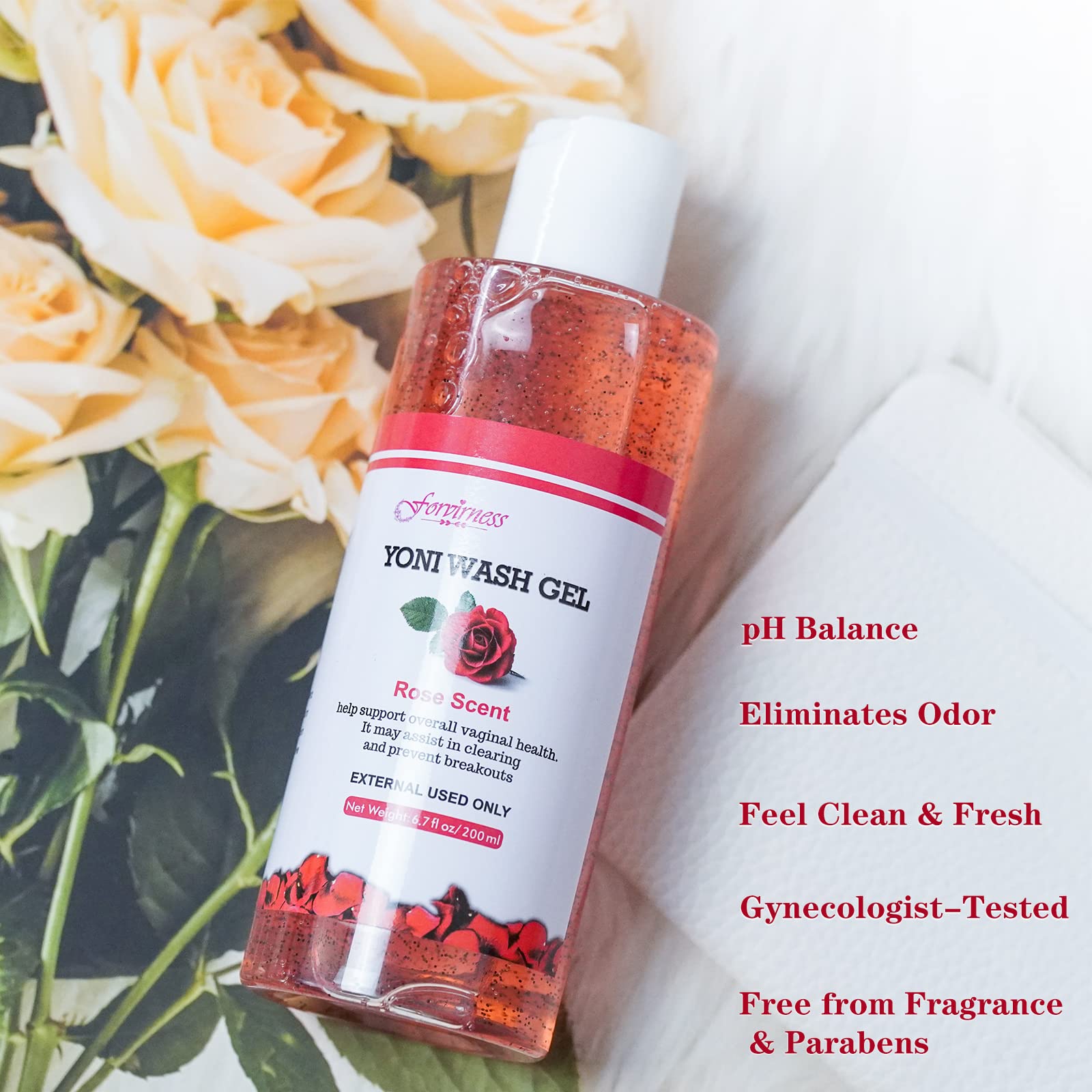 forvirness Feminine Wash with Cleaning Factor, Vaginal Wash - Clean, Remove Odor, pH Balance forvirnessAu supplements