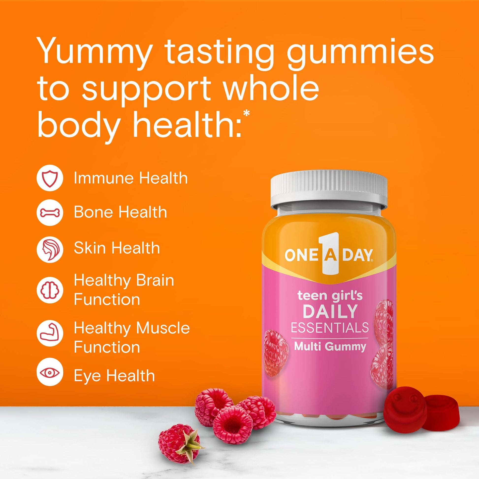One A Day Teen Girl’s Daily Essentials Multivitamin Gummies, Teen Girl Multivitamins with Biotin, Vitamin B12 and B6, Vitamin C ONE A DAYAu supplements