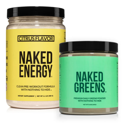 NAKED nutrition Vegan Energizing Bundle: Naked Citrus Energy Super Greens Powder NAKED nutritionUS supplements