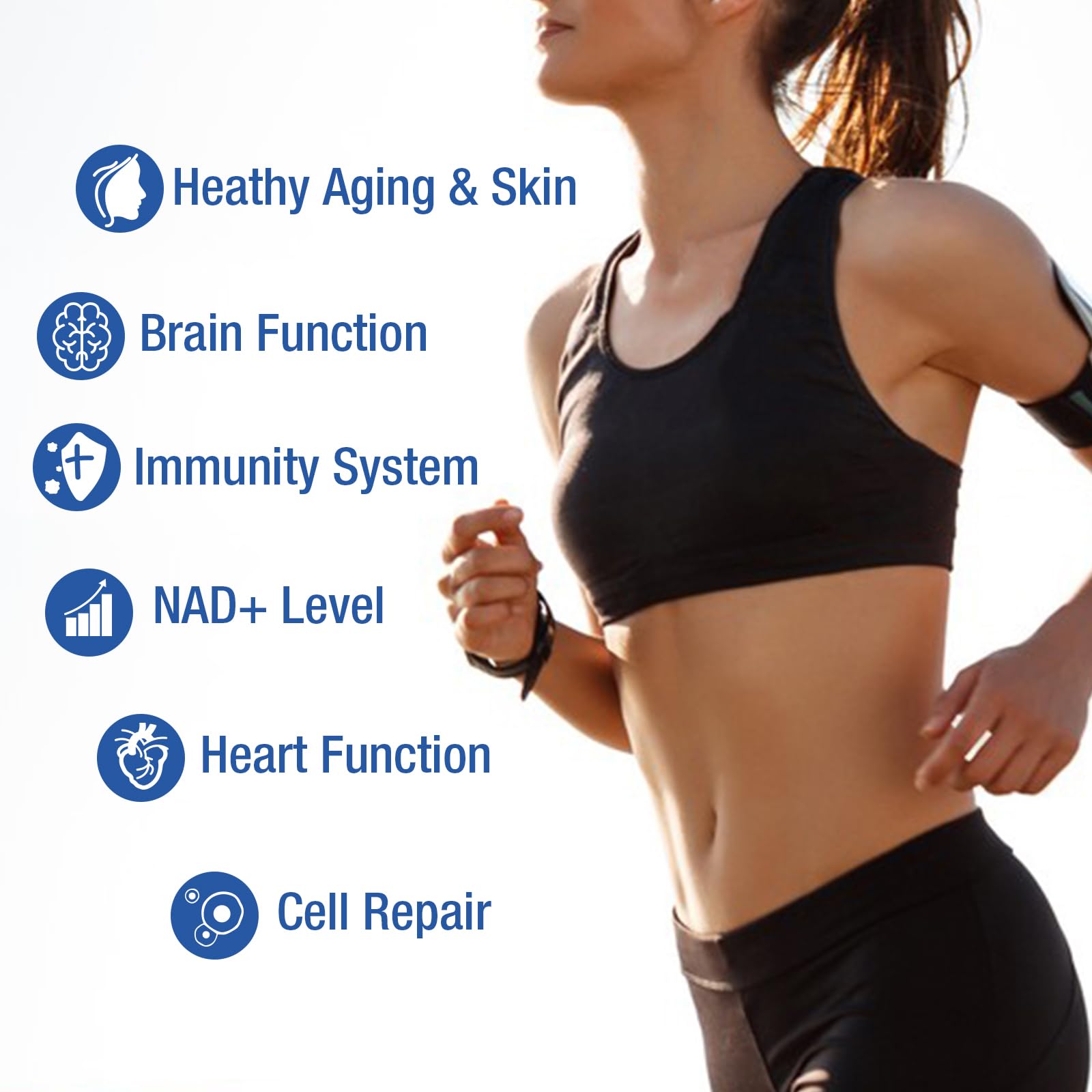 DUCRKACS NAD Supplement - NAD Nicotinamide Riboside Resveratrol 1000mg for Men Women, Liposomal NAD Plus for Energy Anti-Aging, NR Supplement for Energy, Focus, Boost NAD+ DUCRKACSAu supplements