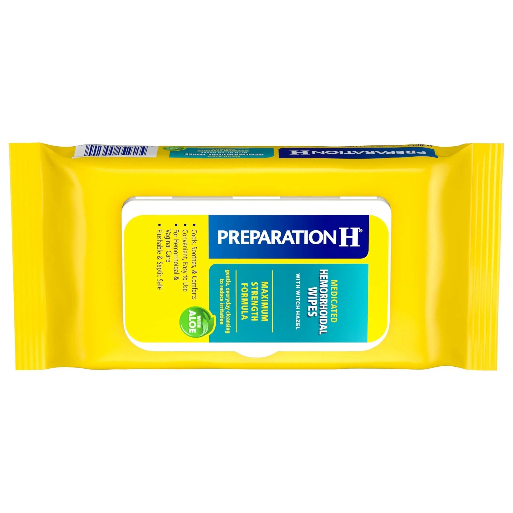 Preparation H Hemorrhoid Flushable Wipes with Witch Hazel for Skin Irritation Relief - 48 Count Preparation HAu supplements