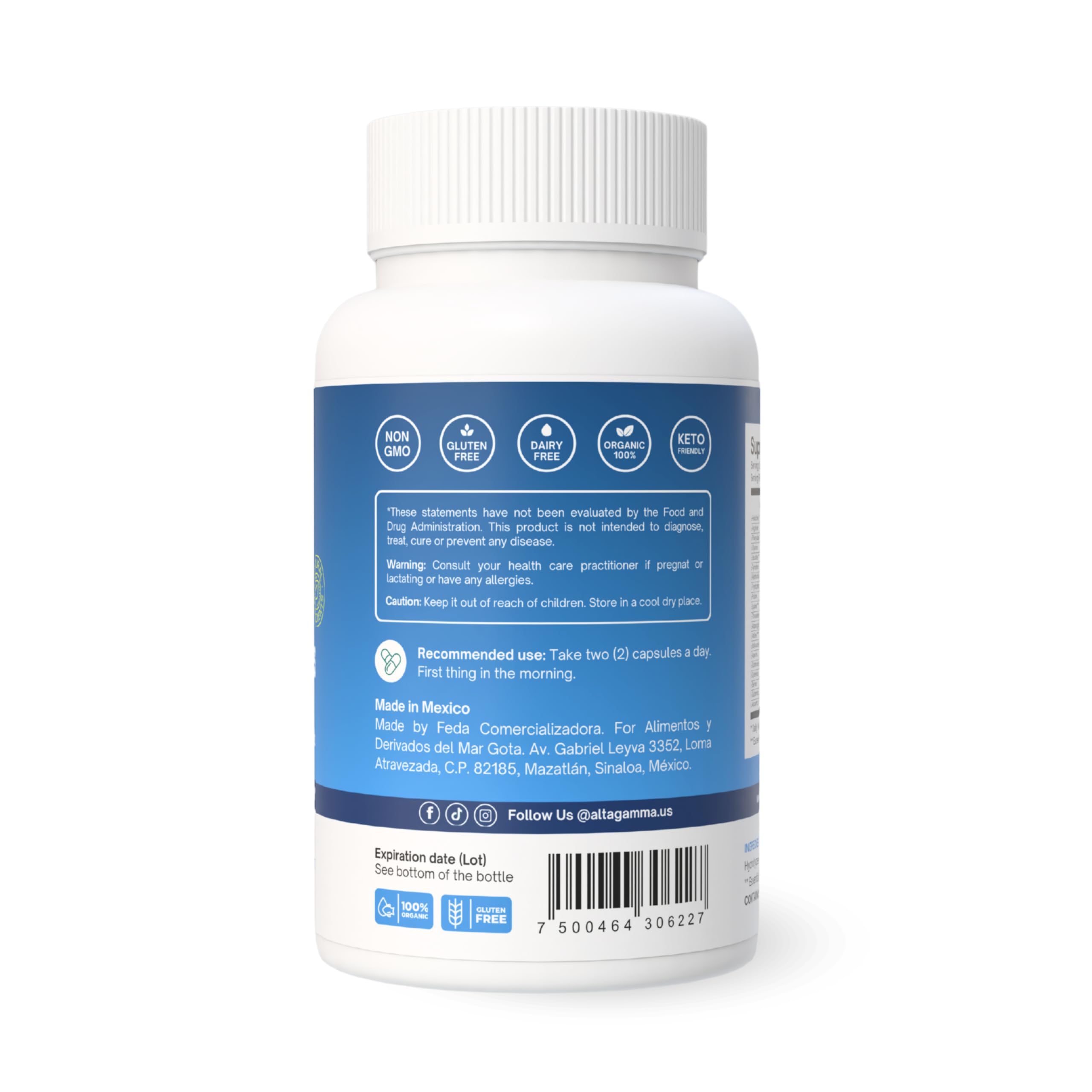 ALTAGAMMA Pure Amino Acids Complex - Protein for Pre/Post Workout, Energy & Muscle Recovery - 9 Essential Amino Acids Supplement (EAA) & BCAAs - Leucine, Lysine, L Tyrosine, L Arginine, 60 Capsules ALTAGAMMAAu supplements
