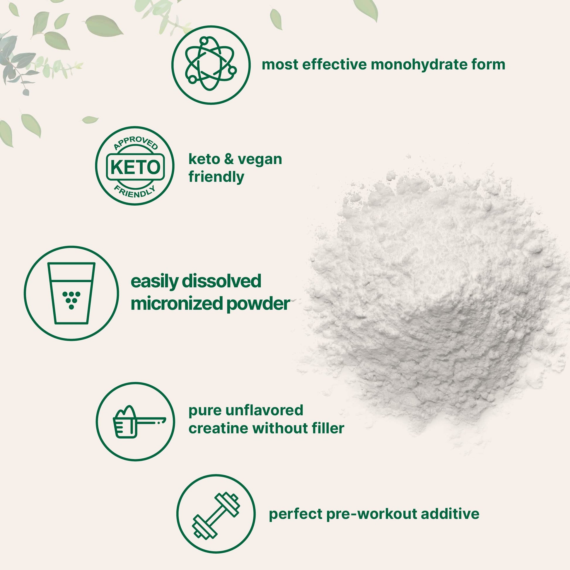 Creatine Monohydrate Powder 1 kg (2.2 Lbs), 5000mg Per Serv, Micronized Creatine Powder, Unflavored, Pure, No Filler, Keto & Vegan Friendly, Easy Dissolve Pre Workout Creatine for Women and Men Micro IngredientsAu supplements