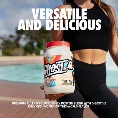 GHOST Whey Protein Powder, Coffee Ice Cream - 2LB Tub, 25G of Protein - Flavored Isolate GHOSTUS supplements
