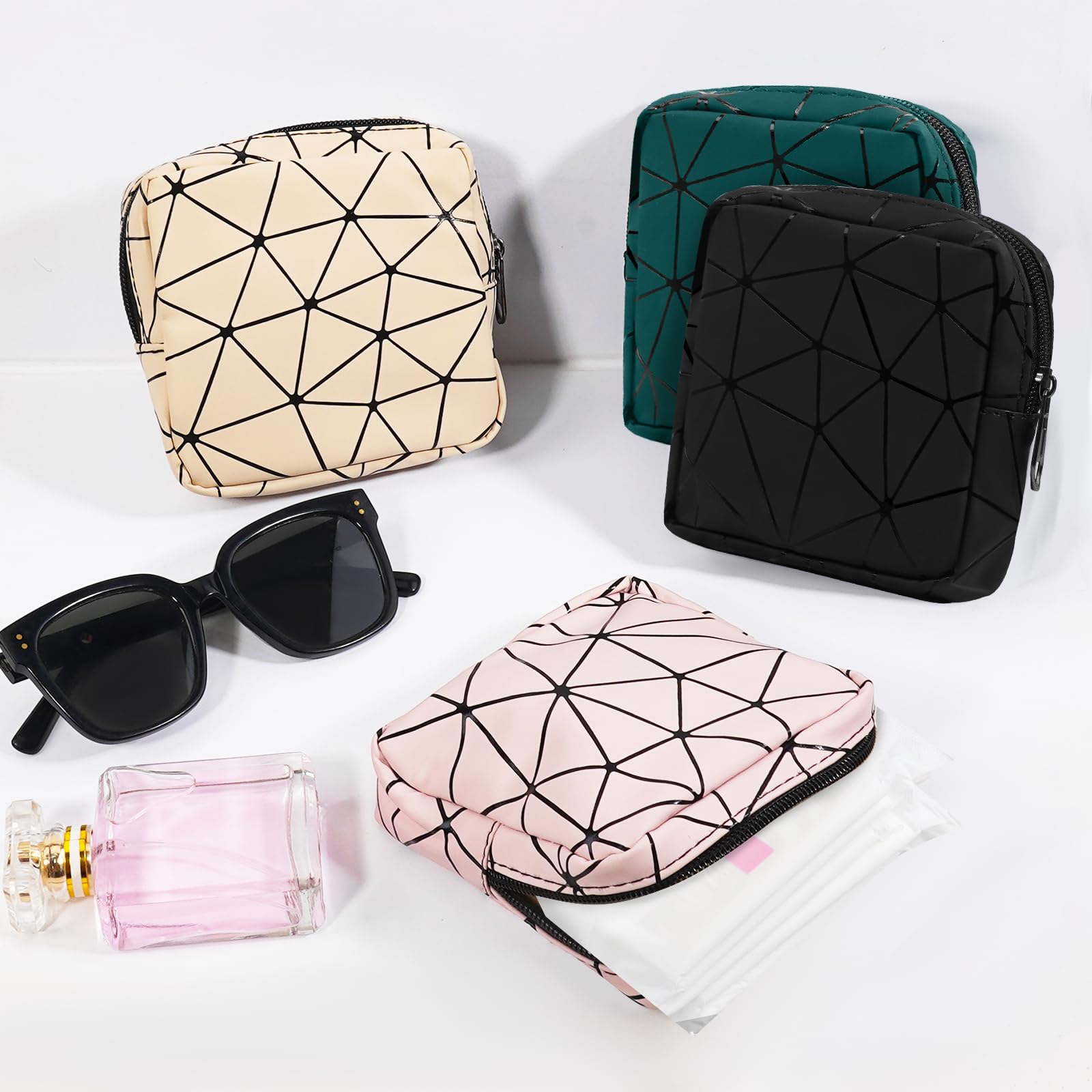 Yazabai Sanitary Napkin Storage Bag Pouch 4PCS Pads and Tampons Bags Pouches Portable YazabaiAu supplements