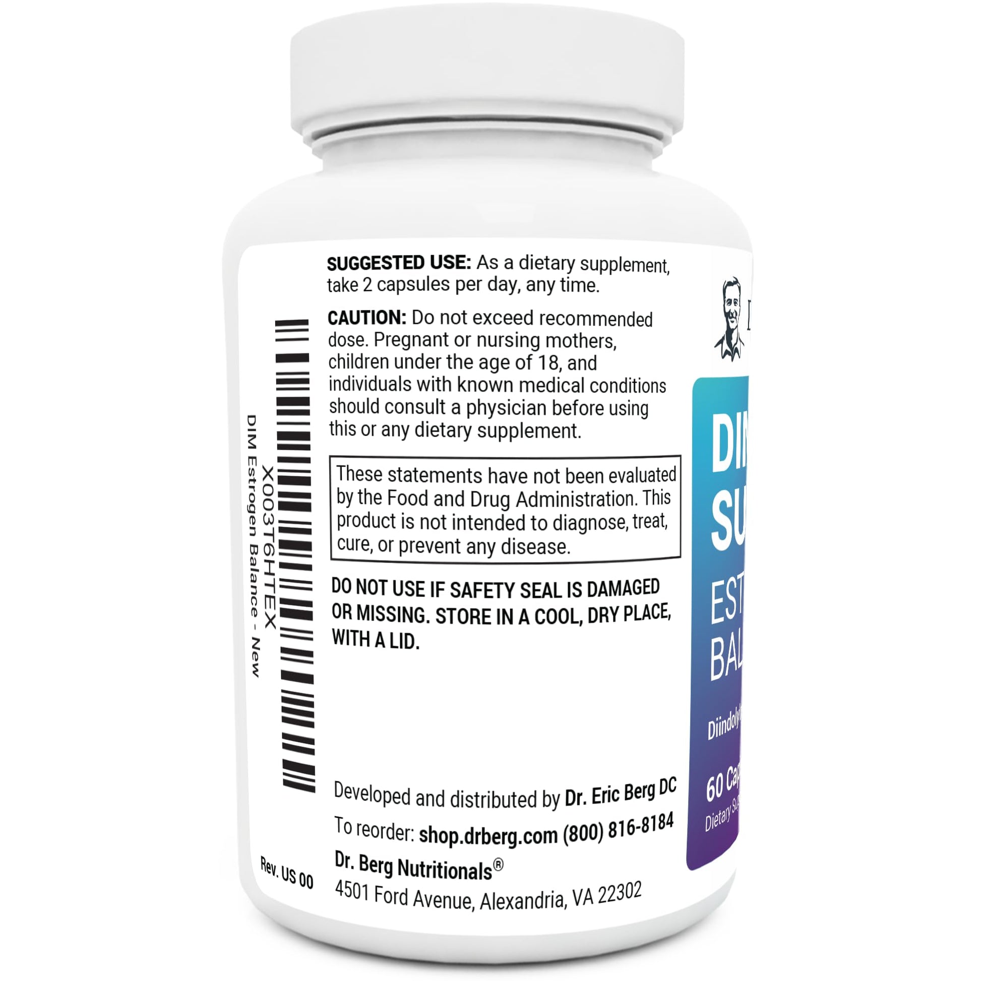 Dr. Berg DIM Supplement Estrogen Balance - Original Estrogen Supplement for Women with Diindolylmethane Dr. Berg NutritionalsAu supplements