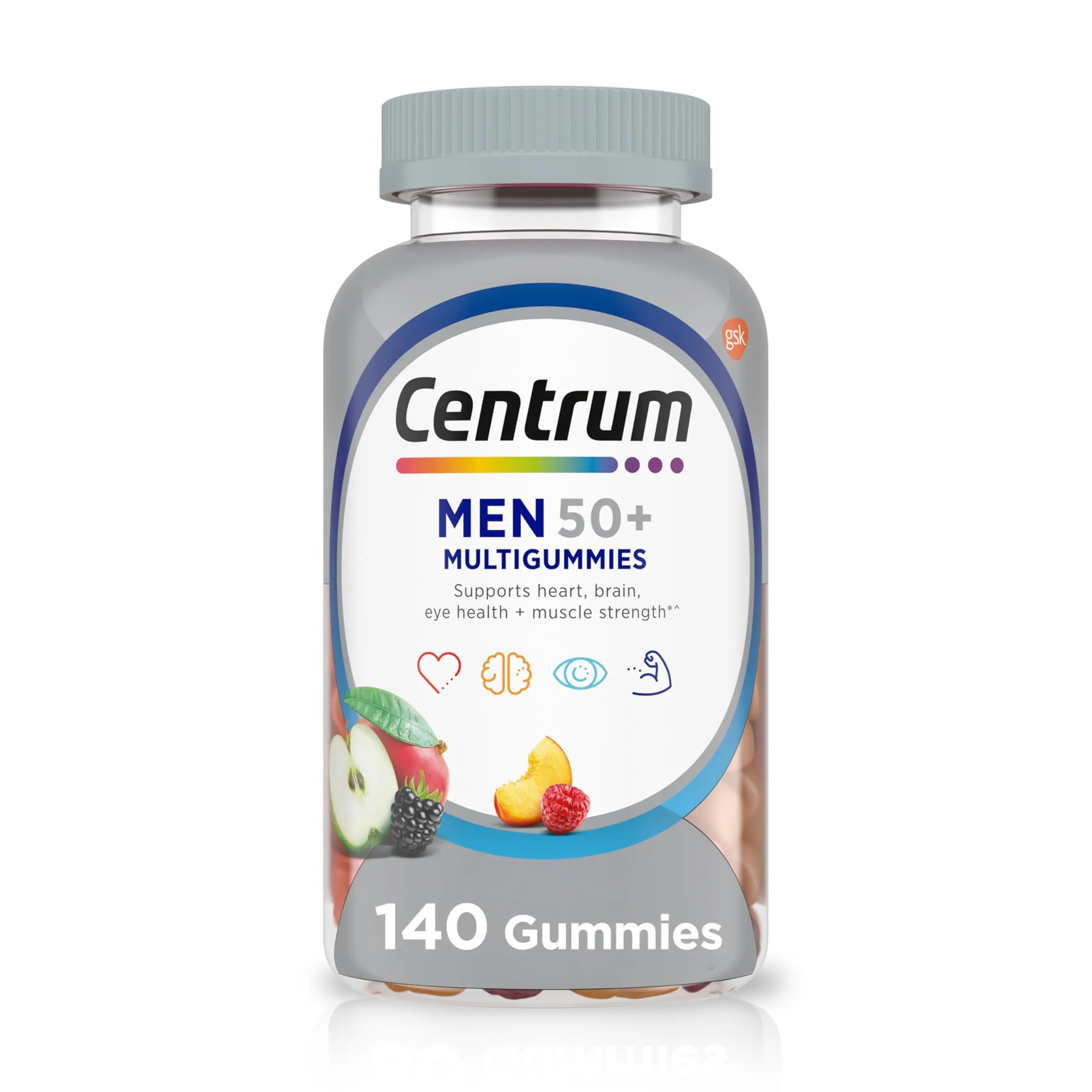 Centrum MultiGummies for Men 50 Plus, Multivitamin/Multimineral Supplement with Vitamins D3, E, B6, and B12 CentrumAu supplements