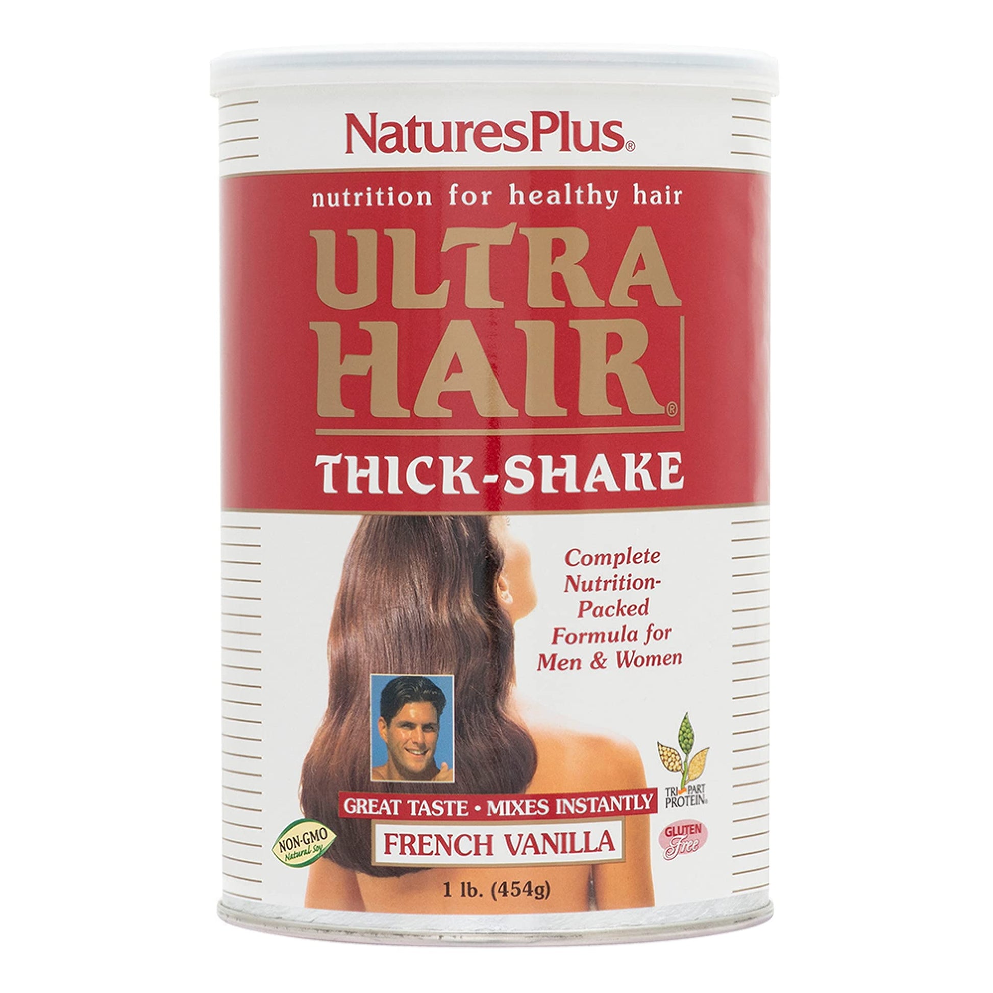 NaturesPlus Ultra Hair Thick Shake - 1 lb - French Vanilla Flavor - Hair Protein Powder for Healthy Growth - With Biotin & Amino Acids - Non-GMO, Gluten-Free - 16 Servings NaturesPlusAu supplements