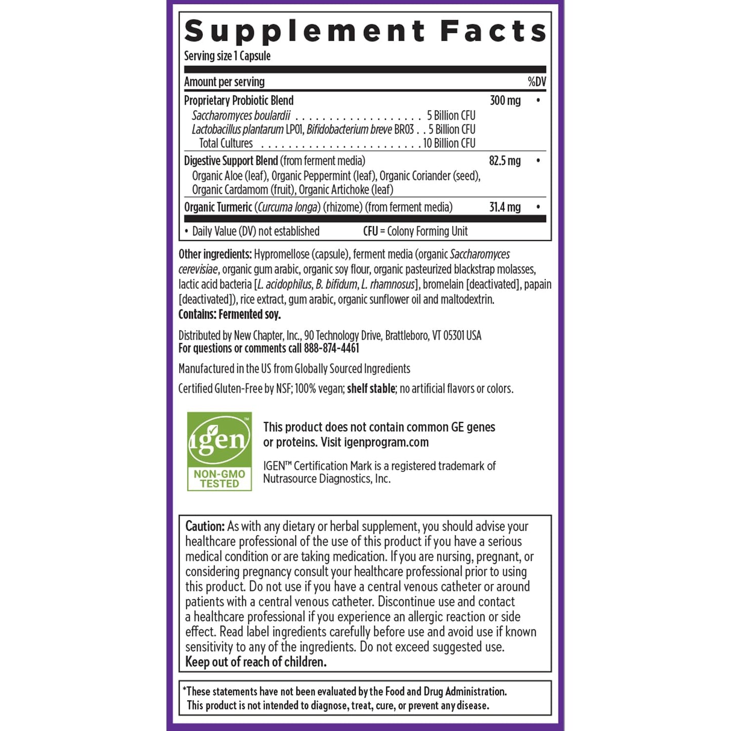 New Chapter Probiotic All-Flora - 30 ct (1 Month Supply) for Advanced Digestion New ChapterUS supplements