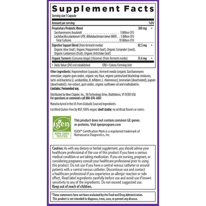 New Chapter Probiotic All-Flora - 30 ct (1 Month Supply) for Advanced Digestion New ChapterUS supplements
