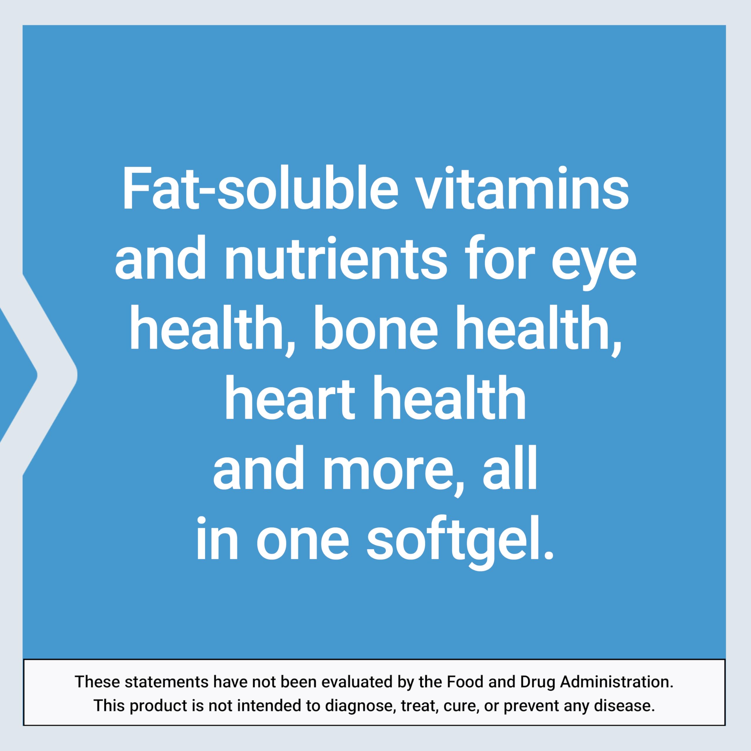 Life Extension Once-Daily Health Booster, Vitamins E, K1 & K2, phospholipids, Fat-Soluble nutrients for Eye Health, Bone Health, Heart Health, Gluten-Free, 1 Daily, Non-GMO, 30 softgels Life ExtensionAu supplements