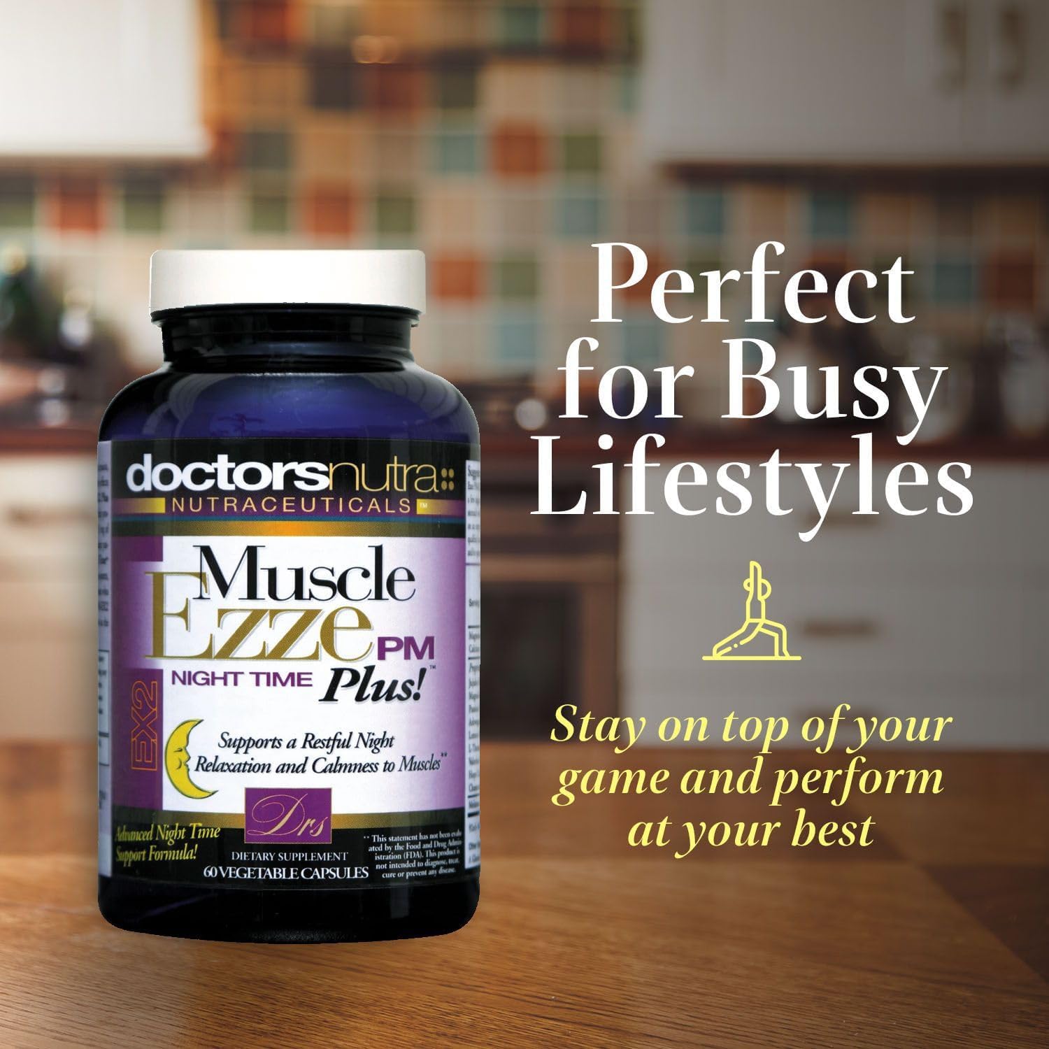 Muscle Ezze PM Plus Night Time Capsules by Doctors Nutra - Nighttime Use - Gluten-Free - 60 Capsules Doctors Nutra NutraceuticalsAu supplements