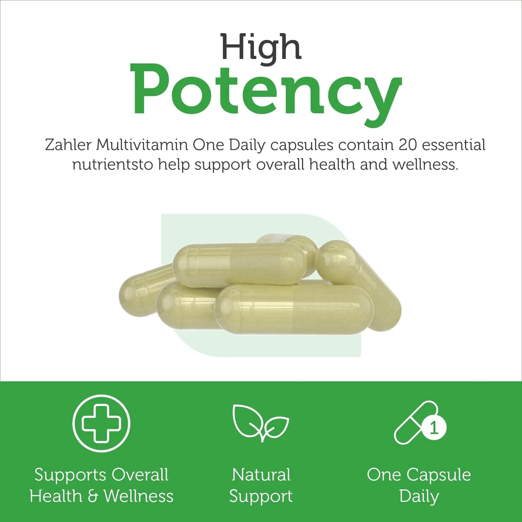 Zahler - One Daily Vegan Multivitamins for Women & Men (60 Count) Kosher Essential Vitamins & Minerals with Whole Food Spectra Blend ZahlerAu supplements