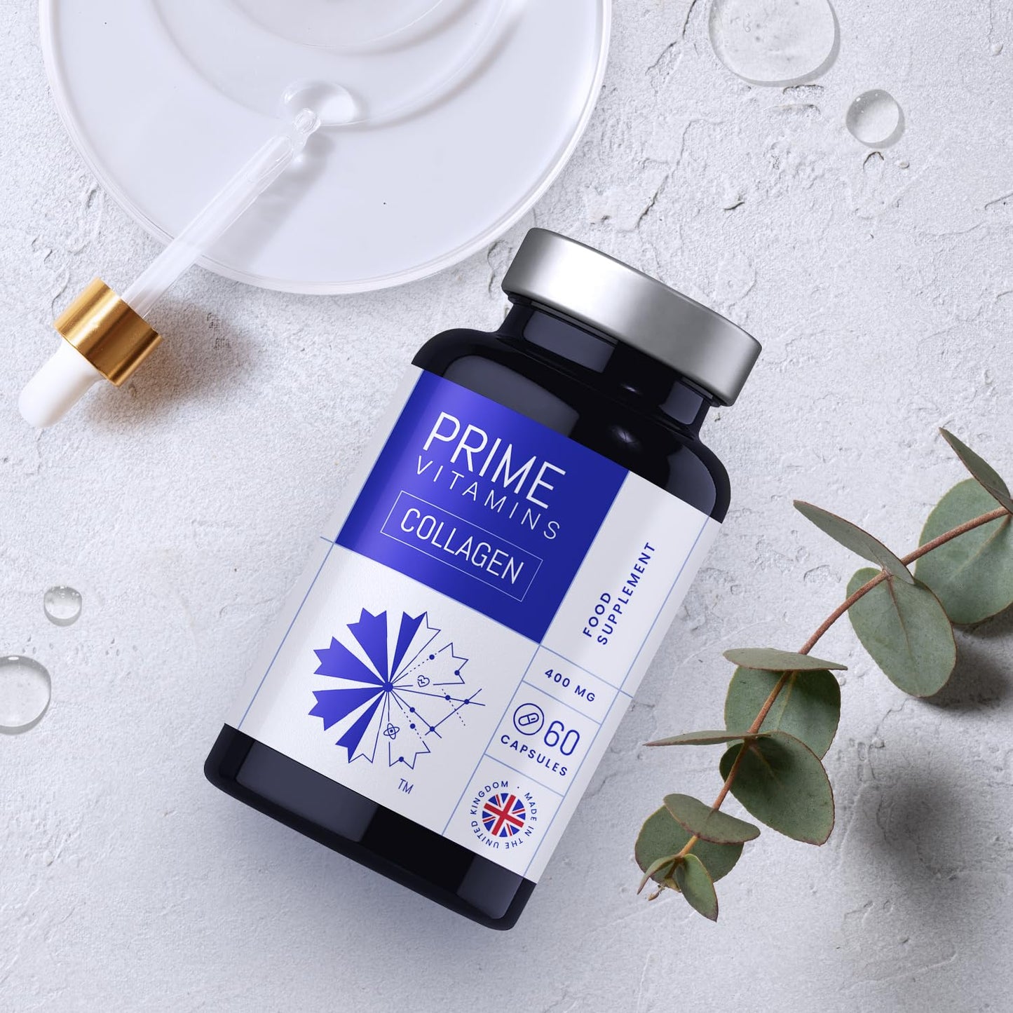 Marine Collagen 400mg | Hydrolysed Collagen Supplements for Women & Men PRIME VITAMINSUS supplements