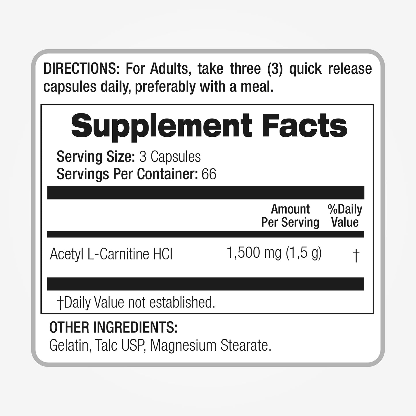 Lab - l carnitine - 1500 mg per Serving, 200 Capsules, l-carnitine - High Potency of - Acetyl FITO MEDIC'SUS supplements