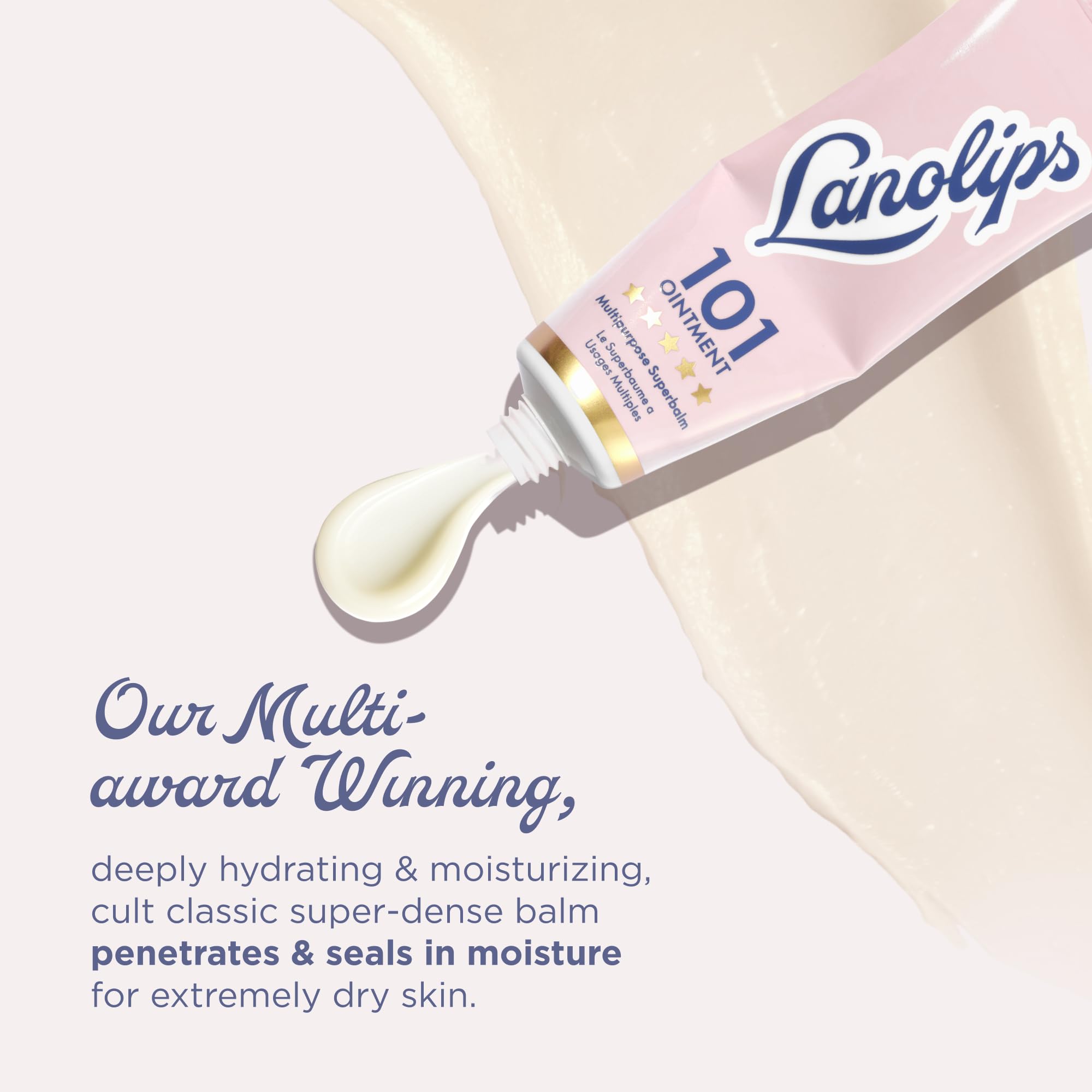 Lanolin 101 Multipurpose Ointment - Lanolin Lip Balm & Healing Ointment for Skin Barrier Repair - Moisturizer for Dry Lips, Cuticles & Elbows - No Petroleum Formula - Original Superbalm (0.52 oz) LanolipsAu supplements
