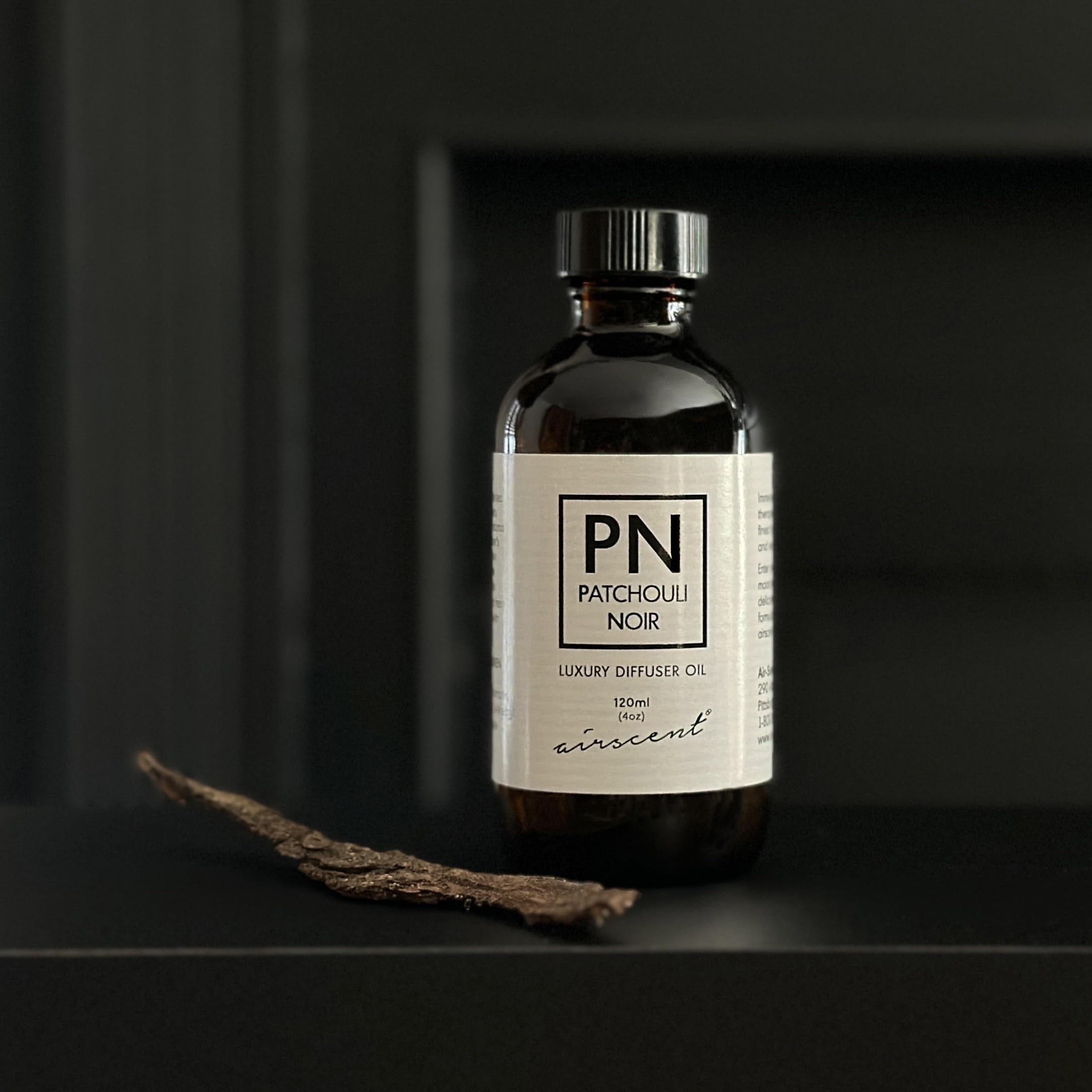 Patchouli Noir Diﬀuser Oil - Air-Scent Aroma and Essential Oil Blend - 120 Milliliter (4 ﬂ oz) Bottle Air-ScentAu supplements
