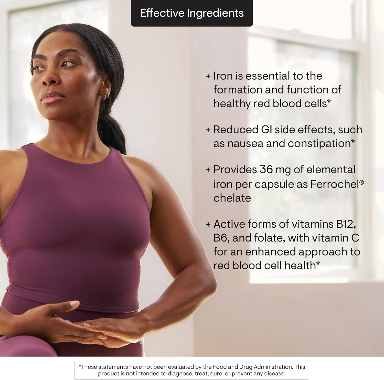 THORNE - Advanced Iron Complex (Formerly Ferrasorb) - Complete Blood Support Formula* - Elemental Iron, Folate, B and C Vitamins for Optimal Absorption - Gluten, Dairy & Soy-Free - 60 Servings THORNEAu supplements