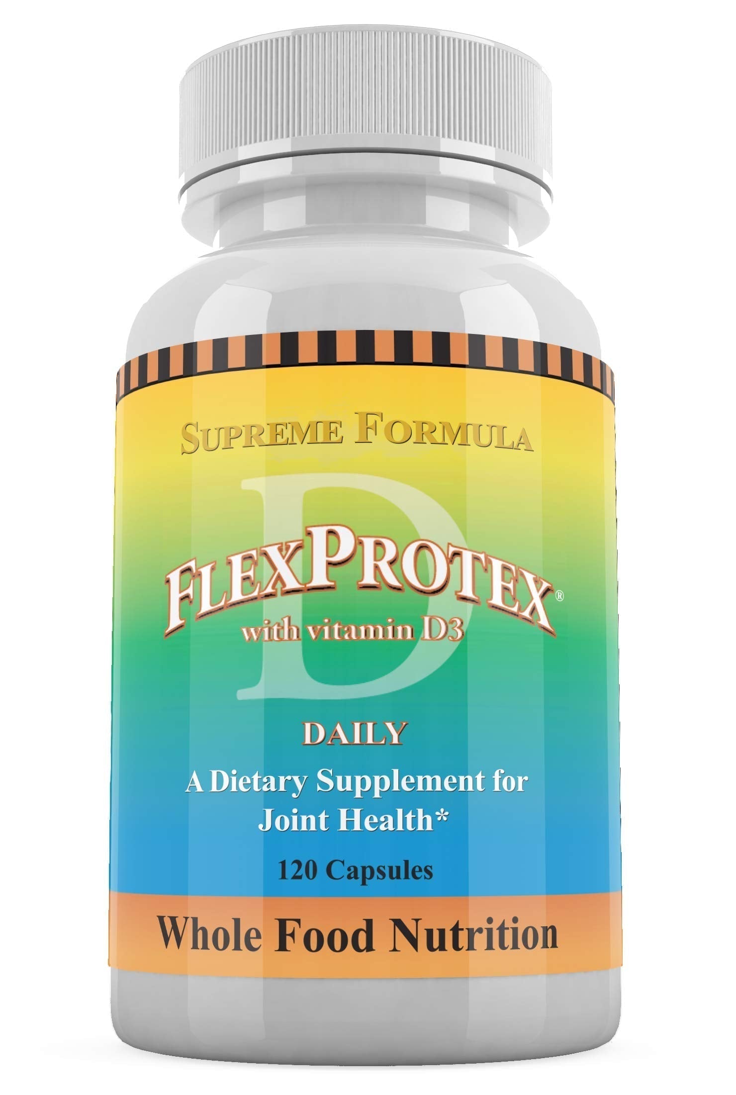 Daily Health, Flexprotex D 884mg Joint Muscle Support 120 Capsules Natural Herbal Turmeric Chondroitin Glucosamine Yucca Boswellia Hyaluronic Acid Ashwagandha D3 Magnesium (1 Month Supply) Daily HealthAu supplements
