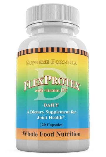 Daily Health, Flexprotex D 884mg Joint Muscle Support 120 Capsules Natural Herbal Turmeric Chondroitin Glucosamine Yucca Boswellia Hyaluronic Acid Ashwagandha D3 Magnesium (1 Month Supply) Daily HealthAu supplements