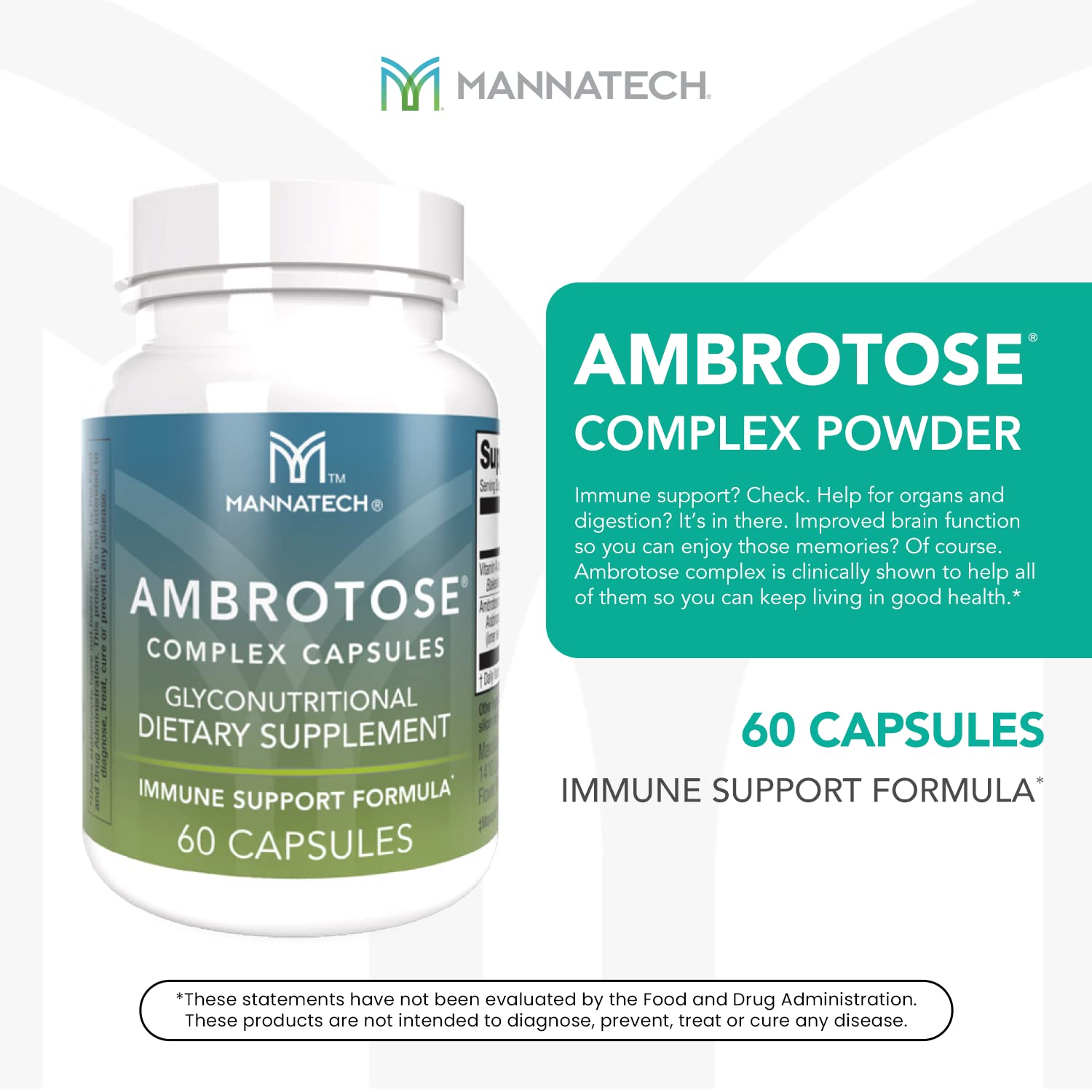 Mannatech® Ambrotose® Complex 60 Capsules MannatechAu supplements