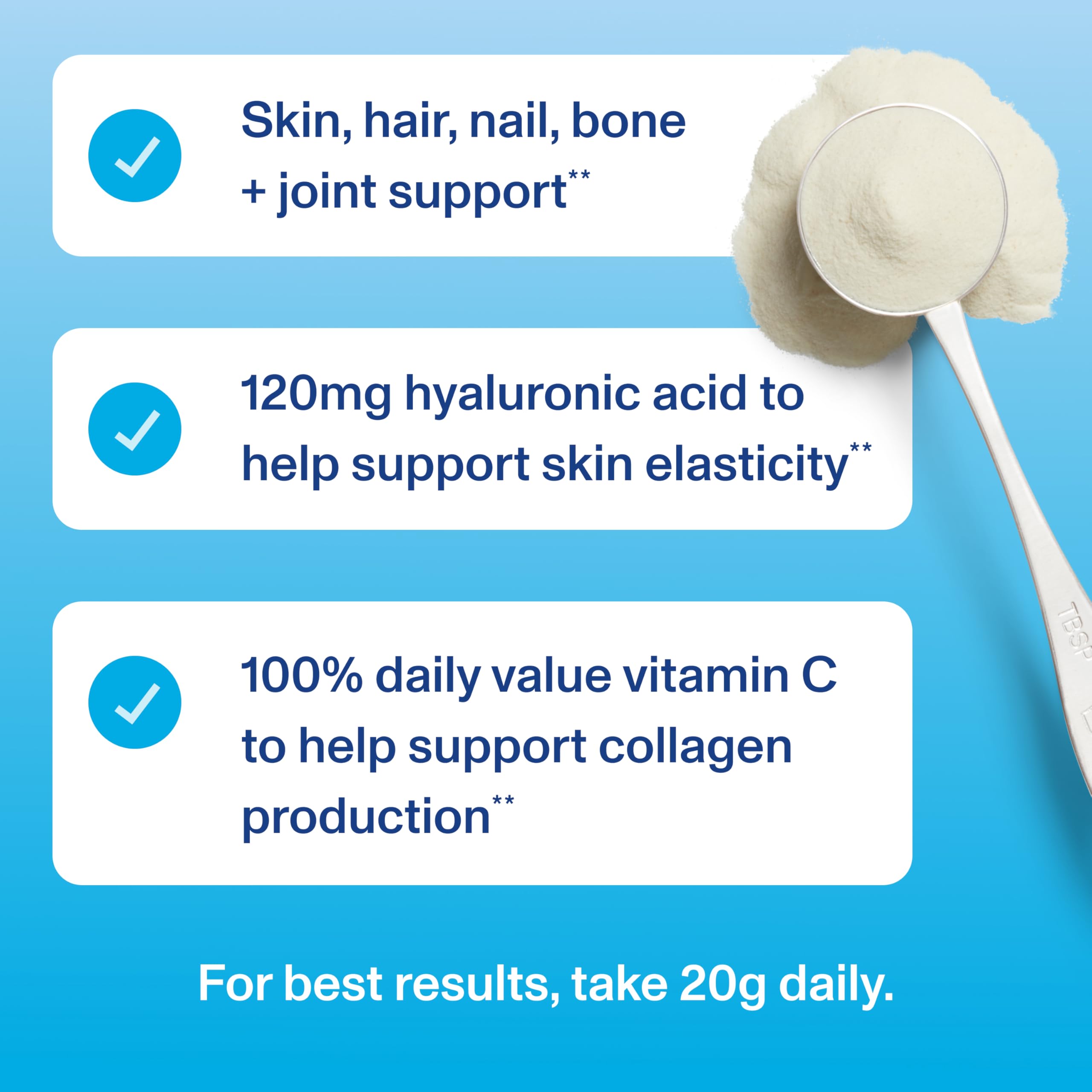 Vital Proteins Collagen Peptides Powder Advanced with Hyaluronic Acid & Vitamin C, Collagen Supplements, Unflavored, 12 Servings Vital ProteinsAu supplements