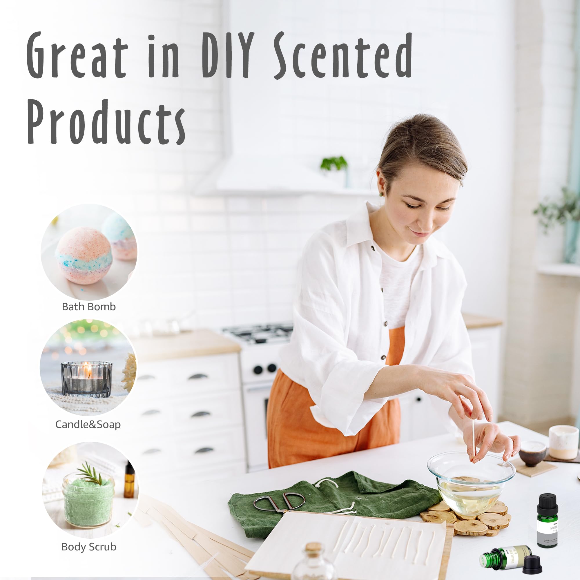 Fragrance Oils, MitFlor Hotel Collection Diffuser Oil for Home, Soap & Candle Making Scents MitFlorAu supplements
