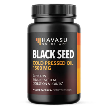Black Seed Oil Nigella Sativa Cold-Pressed Capsules | 1500mg Black Cumin Seed Oil HAVASU NUTRITIONUS supplements