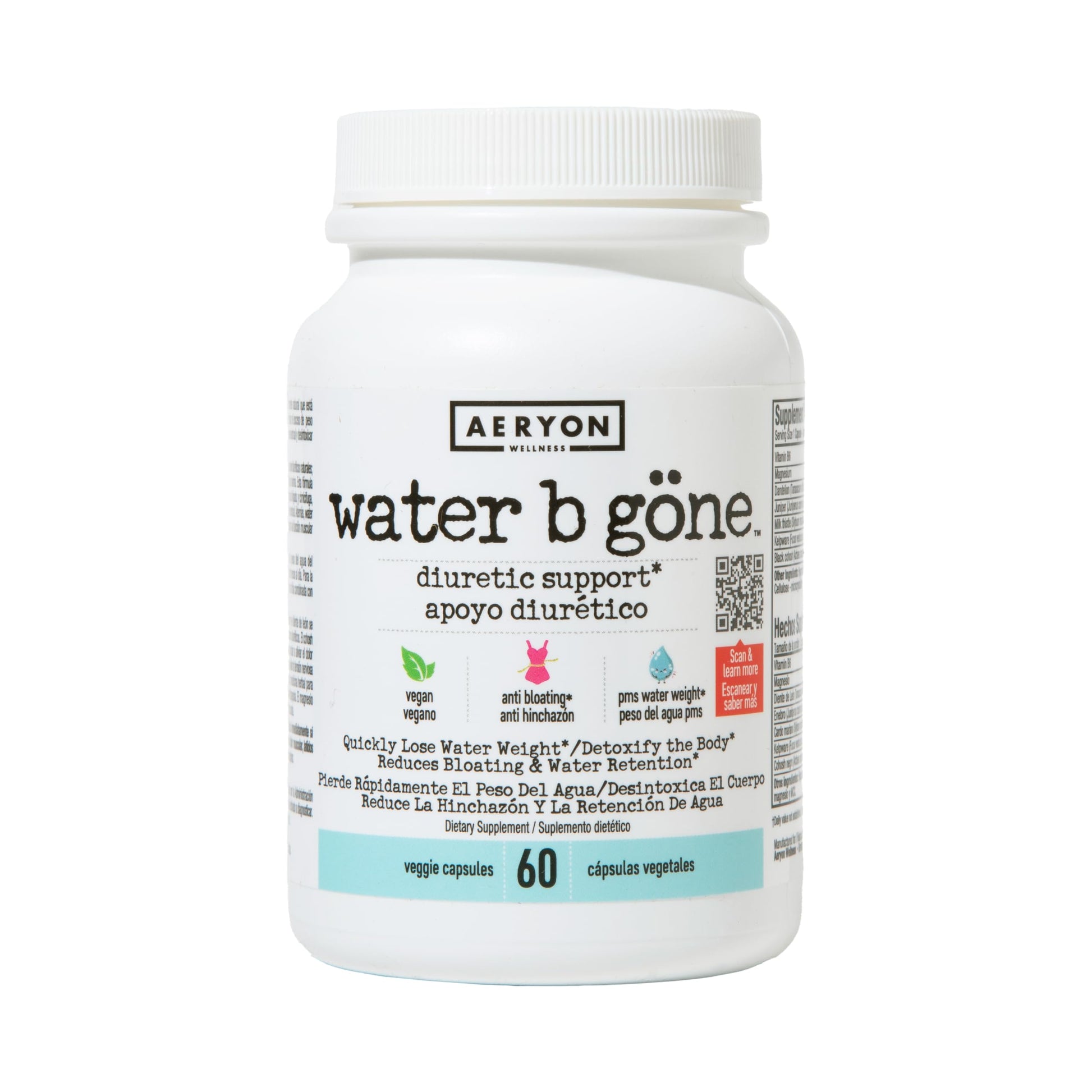 Water B Gone – Diuretic Pills for Women – Reduce Water Retention and Bloating – Find PMS Aeryon Ashlie WellnessAu supplements