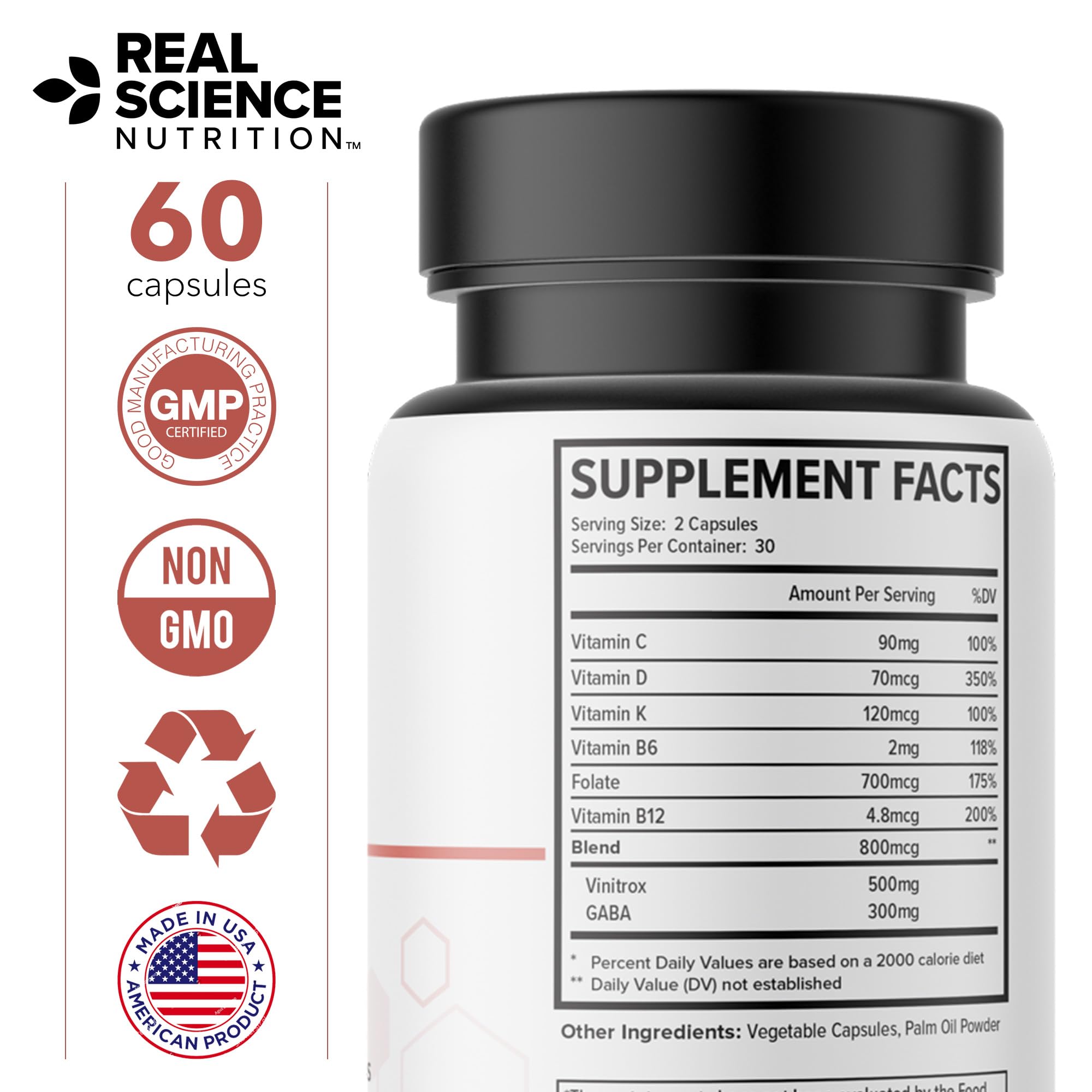 Real Science Nutrition Offers Memory Miracle – Brain and Memory Support Supplement for Focus, Mental Clarity & Brain Health – Nootropic Brain Booster with Nitric Oxide – 60 Capsules Real Science NutritionAu supplements