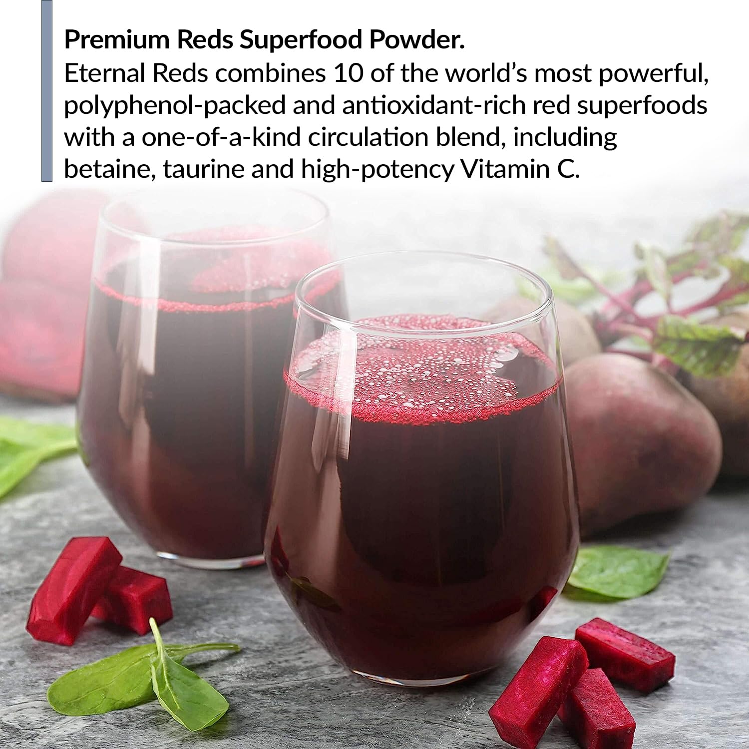 BioTrust Eternal Reds, Red Superfoods Powder, Support for Heart Health and Circulation, Energy, Stamina, No Added Sugar or Caffeine, Naturally Flavored and Sweetened, Berry Flavor (30 Servings) BioTrustAu supplements
