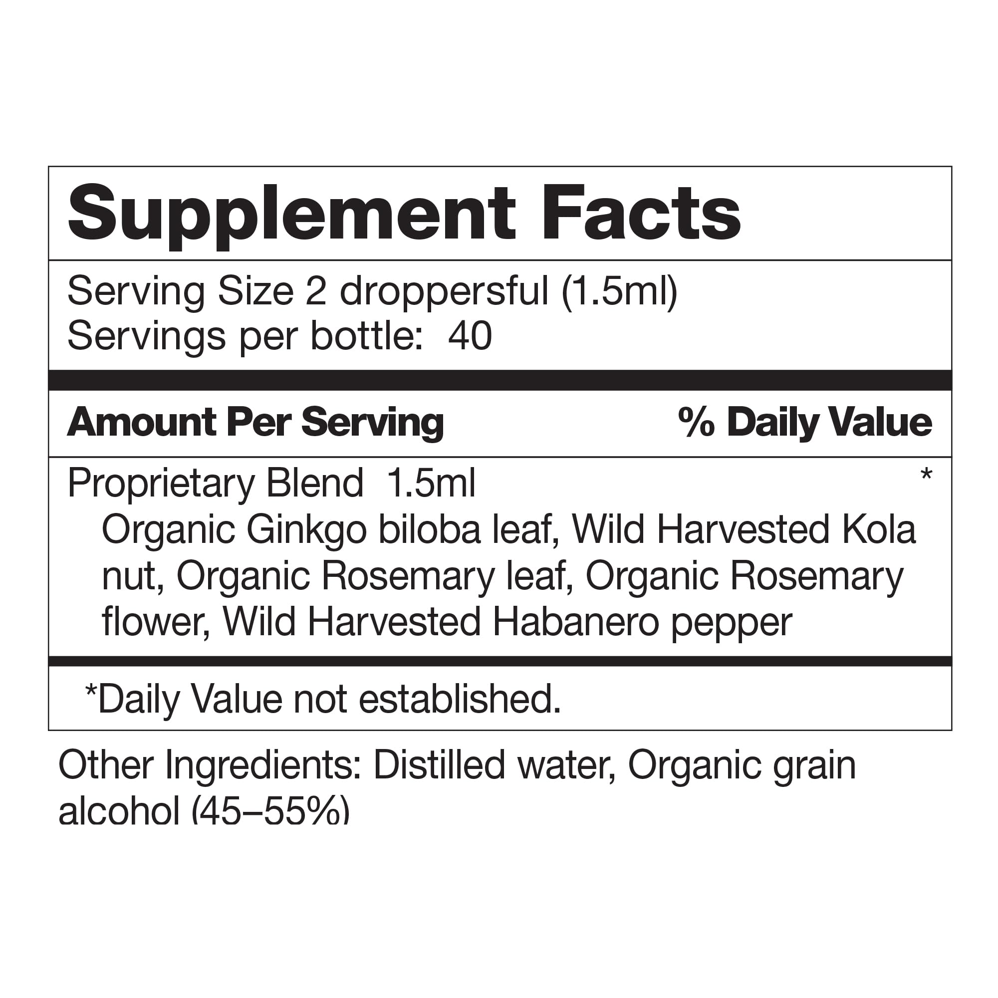 Dr. Schulze's Brain Formula 2 oz. - Vegan and Wild-Harvested | Stimulates Circulation and and Improved Mental Focus Dr. Schulze'sAu supplements