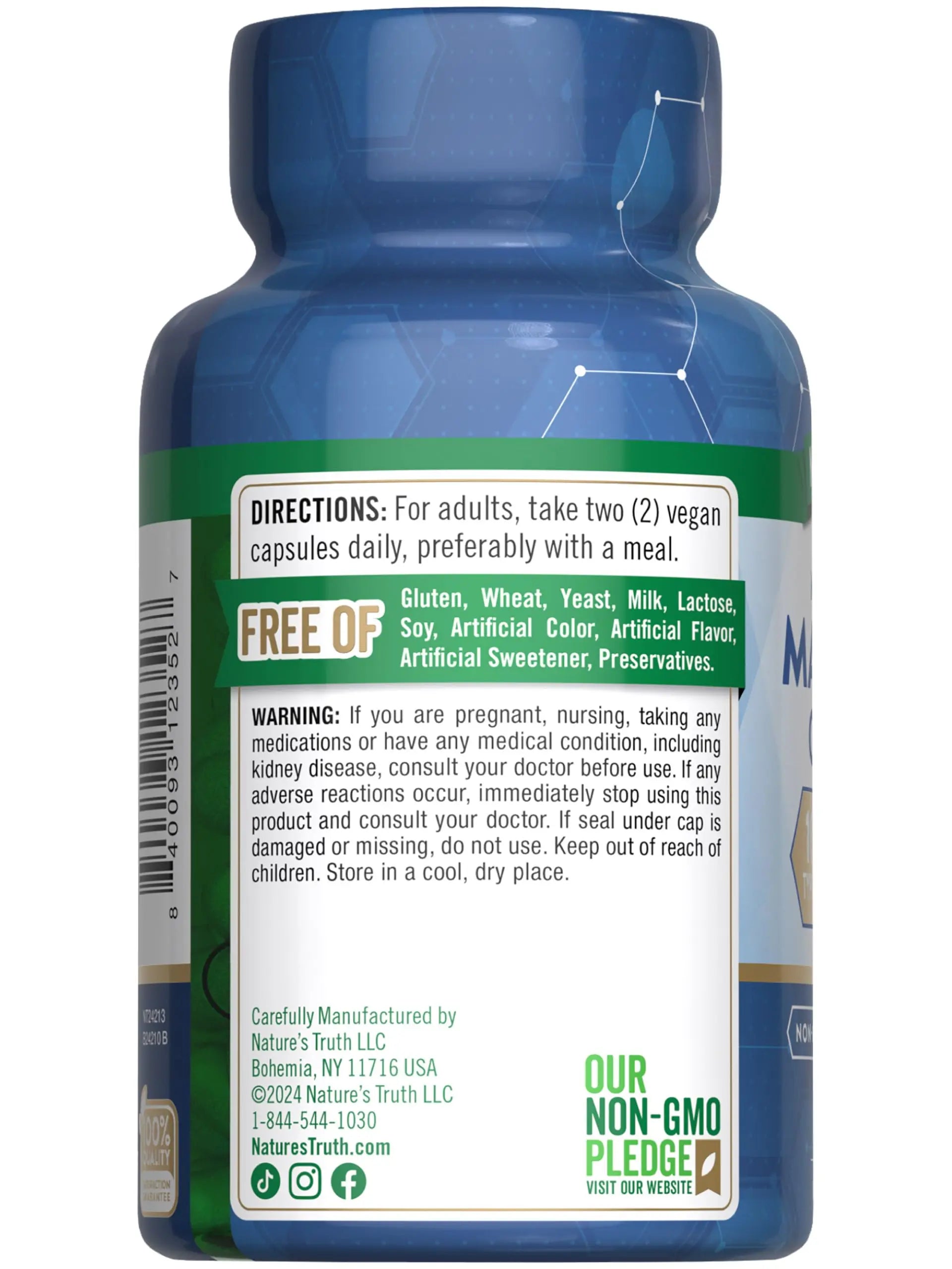 Nature's Truth Magnesium Complex Supplement 10 Forms | 300mg | 60 Capsules | Glycinate, Citrate, Plus More | Vegan, Non-GMO & Gluten Free Nature's Truthnz supplements