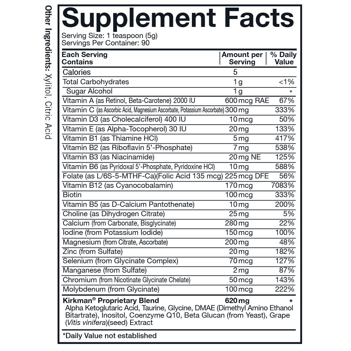 Kirkman Spectrum Complete II Powder - Hypoallergenic - 454 gm/16 oz KirkmanAu supplements