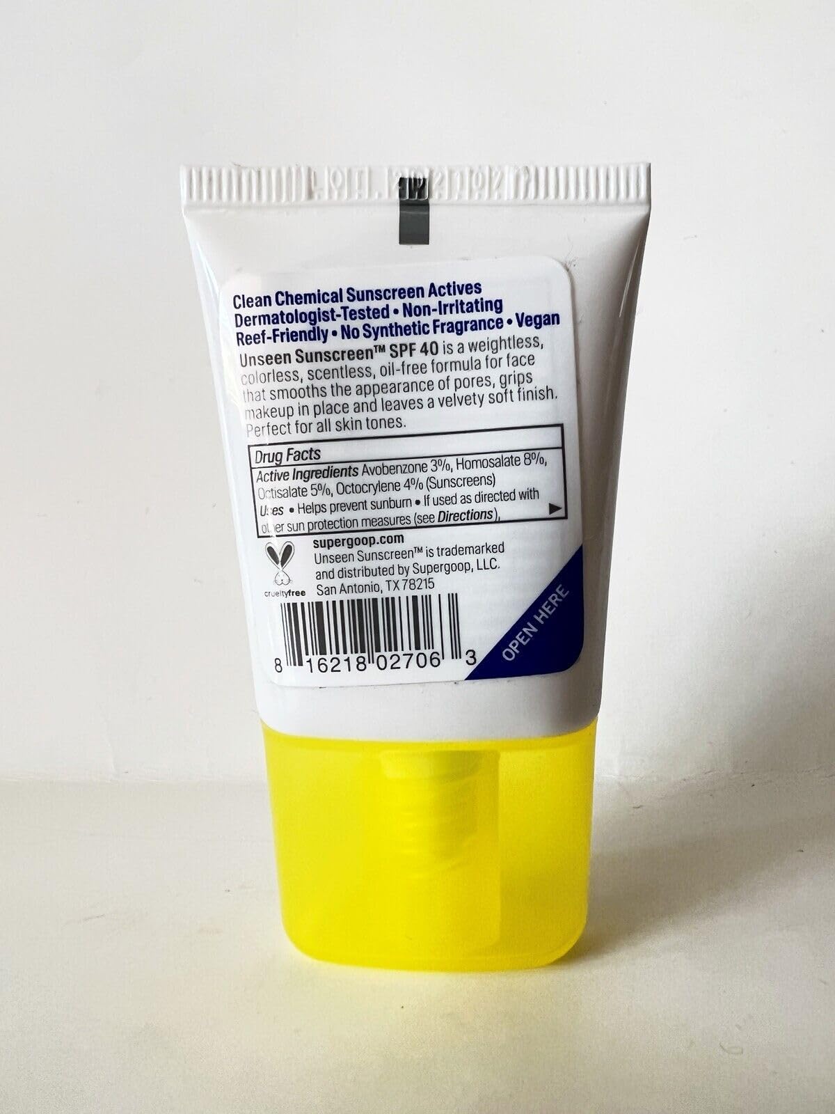Supergoop! Unseen Sunscreen - SPF 40-0.5 fl oz - Invisible, Broad Spectrum Supergoop!US supplements