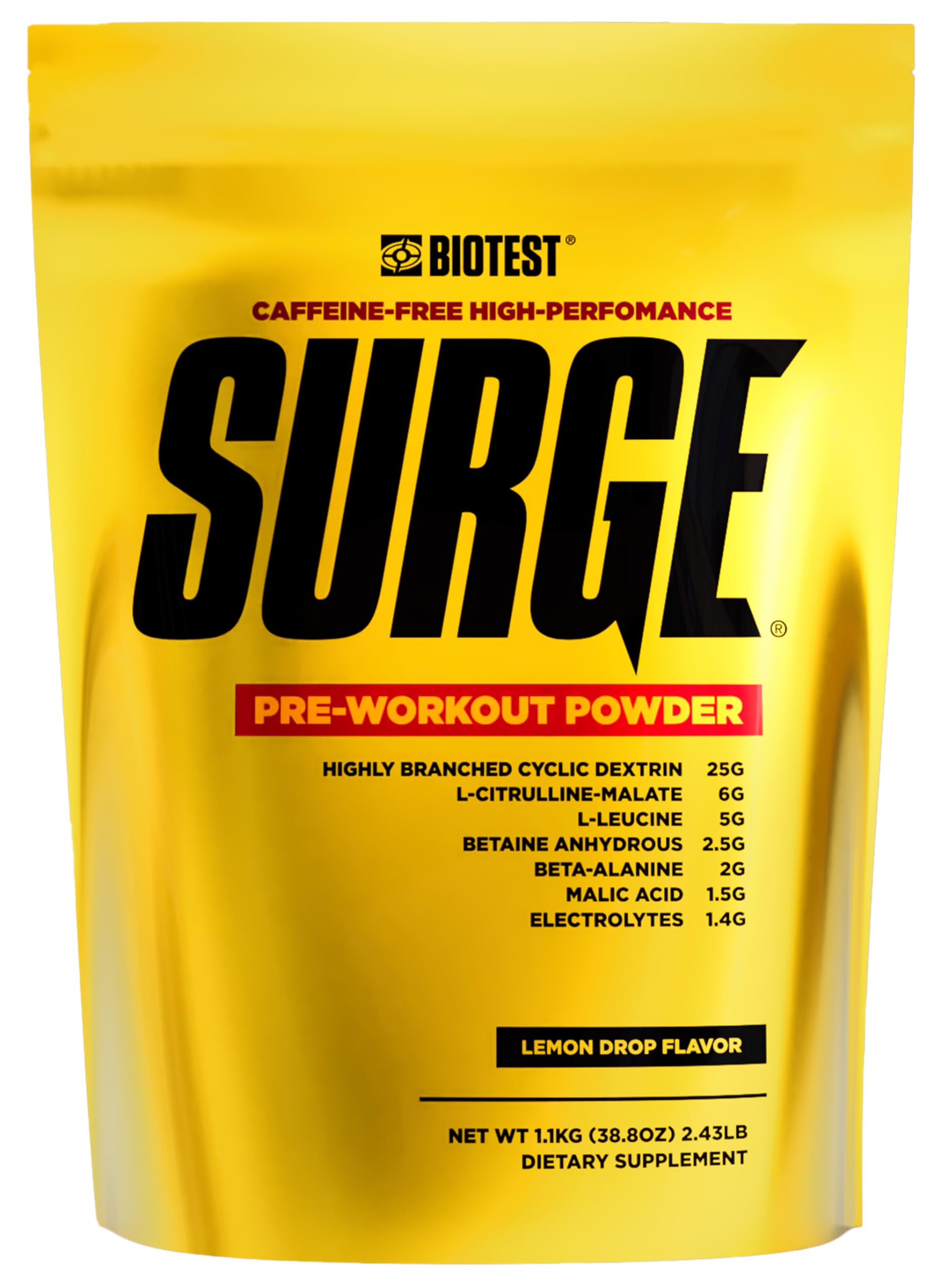 Biotest Surge Workout Nutrition - 25 g Highly Branched Cyclic Dextrin, 6.5 g Citrulline BiotestAu supplements