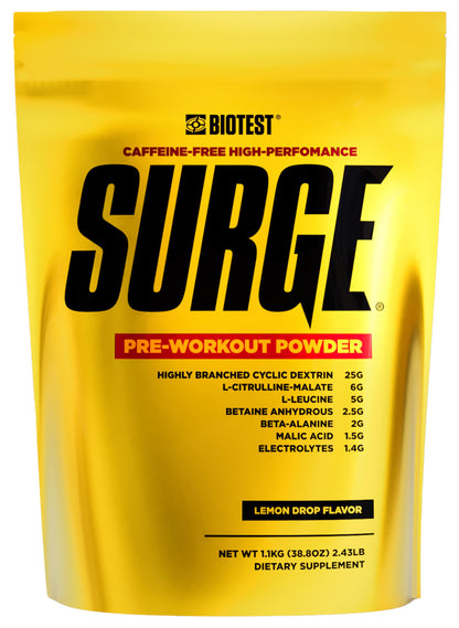 Biotest Surge Workout Nutrition - 25 g Highly Branched Cyclic Dextrin, 6.5 g Citrulline BiotestUS supplements