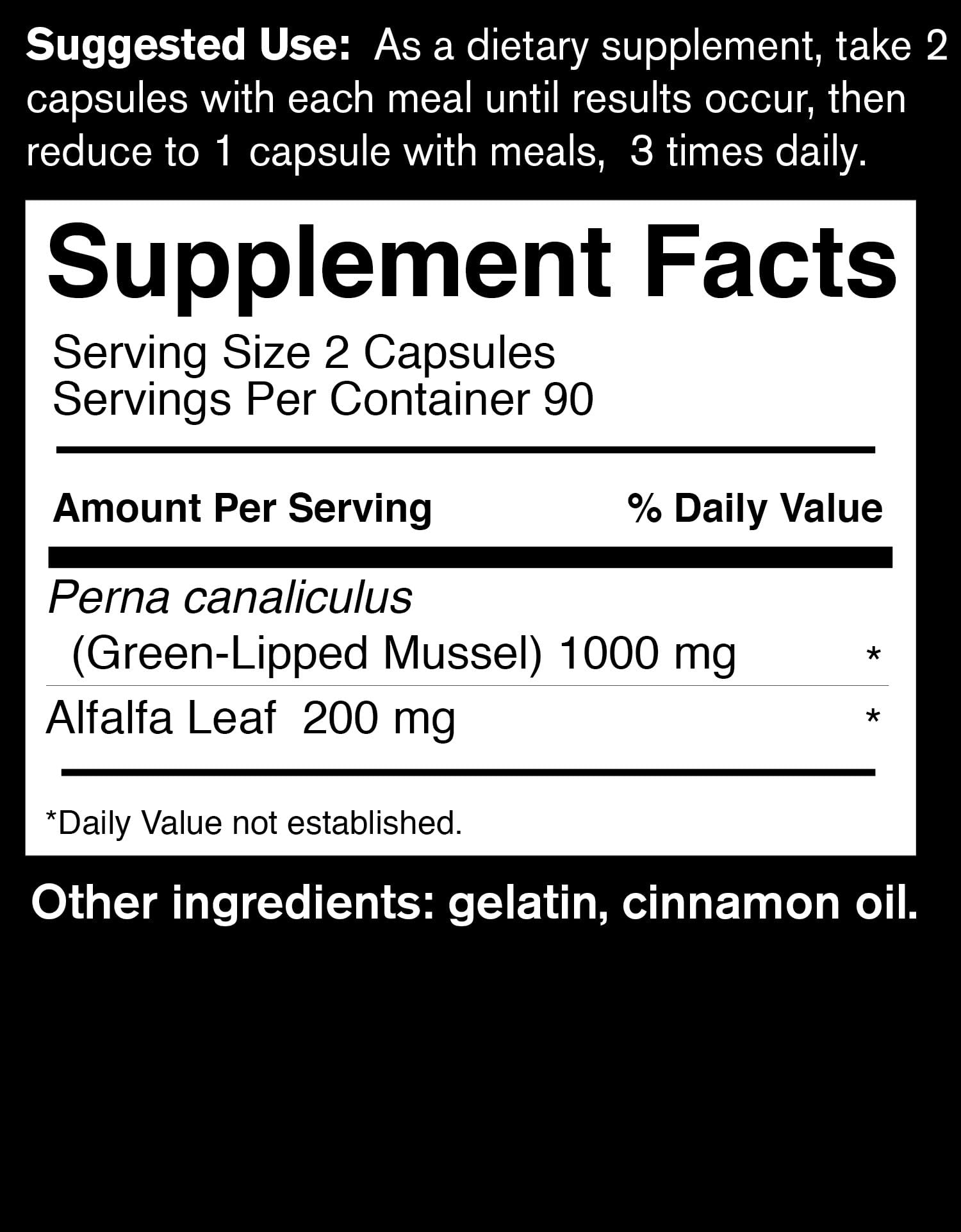 DAVINCI FoodScience of Vermont Sea Mussel, Green-Lipped Mussel Joint Supplement Capsules, 180 Count DAVINCIAu supplements