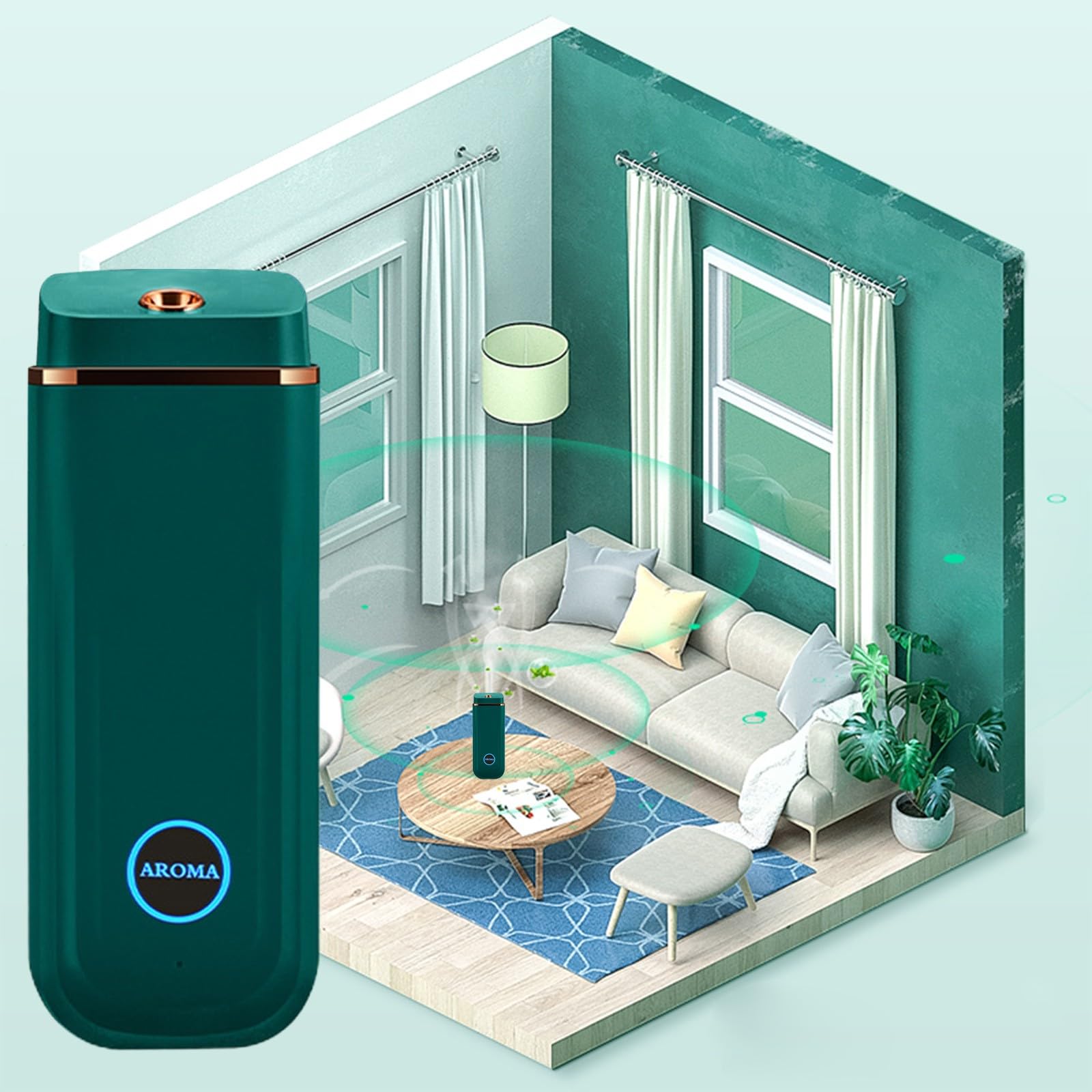 Sentmoon Essential Oil Diffusers for Home, Portable Rechargeable Aroma Humidifier with 3-Level Mode SentmoonAu supplements