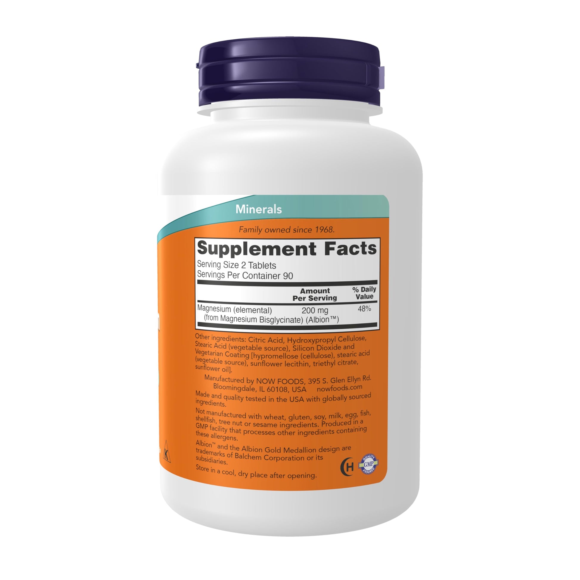NOW Foods Supplements, Magnesium Glycinate 100 mg, Highly Absorbable Form, 180 Tablets NOW FoodsAu supplements