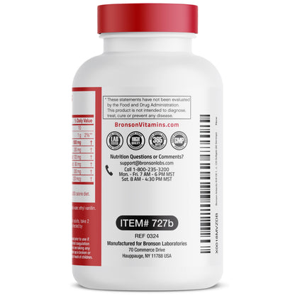 Bronson Antarctic Krill Oil 1000 mg with Omega-3s EPA, DHA, Astaxanthin and Phospholipids 120 Softgels BronsonUS supplements