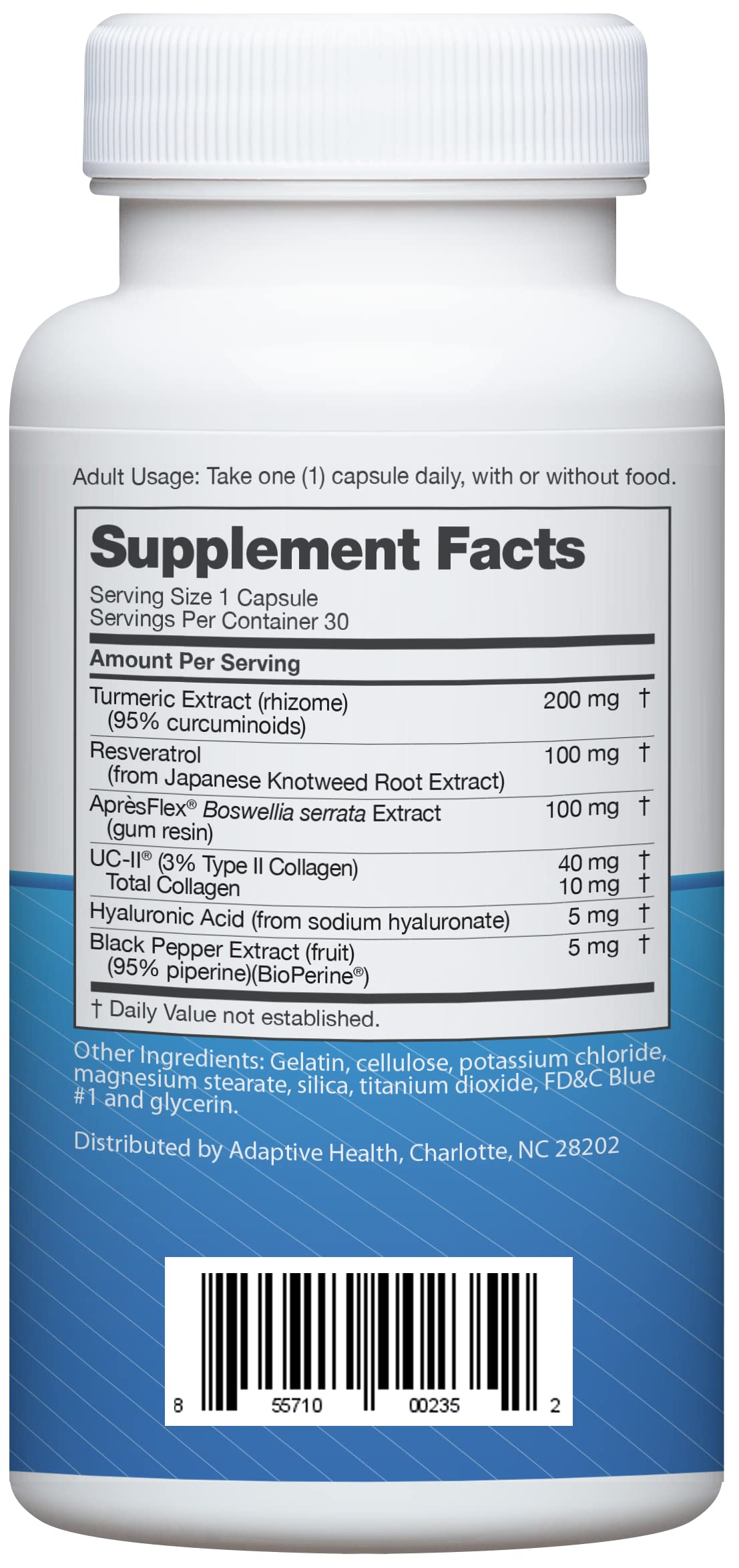 Instaflex Advanced Joint Support Supplement - Turmeric, Resveratrol, Boswellia Serrata Extract, BioPerine, UC-II Collagen- 30 Count InstaflexAu supplements