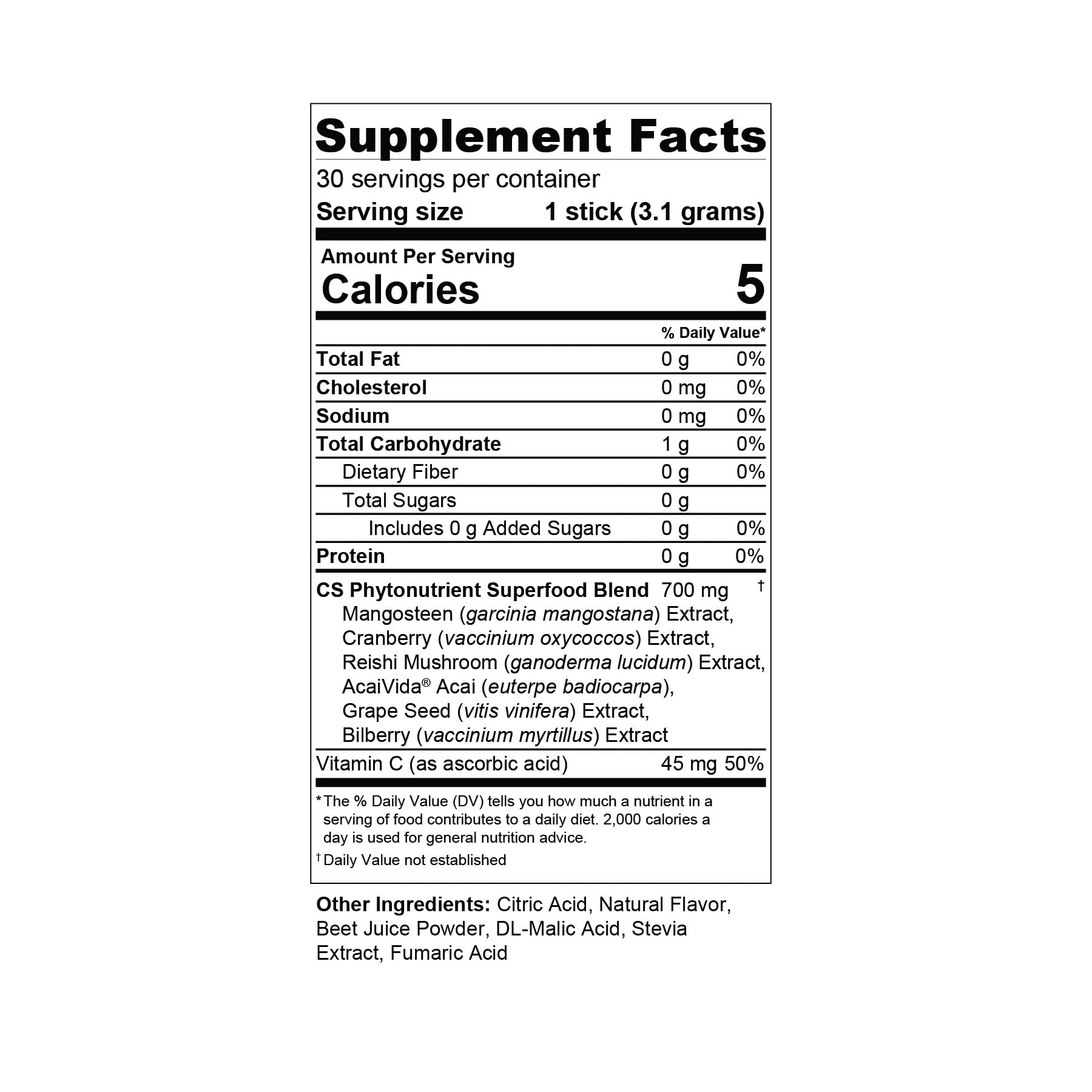 CS XanSense Immune System & Anti-oxidant Supplement- Mangosteen, Xanthones, & Vitamin C- Sugar Free Energy Drink Rich in Vitamins Common Sense Wellness WorldwideAu supplements