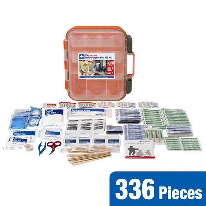 336 Piece First Aid Kit, Plastic Case 24/7 First AidUS supplements