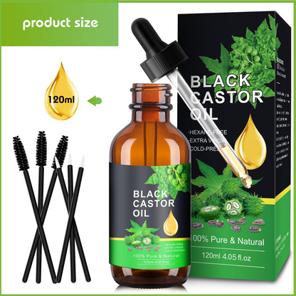 PAVAROP Jamaican Black Castor Oil, Organic Black Castor Oil Cold Pressed in Glass Bottle PAVAROPUS supplements