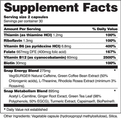 Snap Supplements Nitric Oxide Gummies and Energy Capsules Snap SupplementsUS supplements