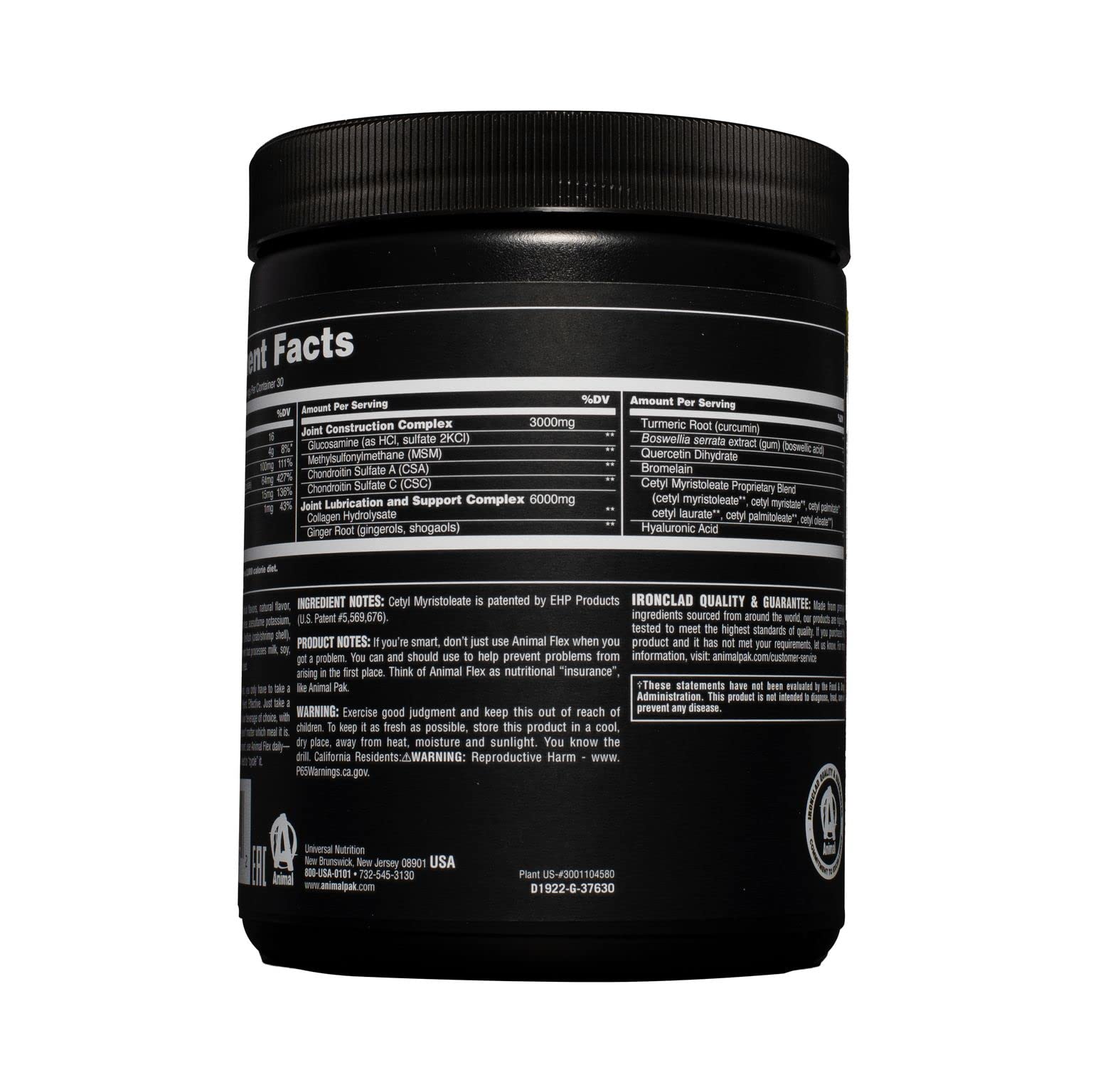 Animal Flex All-in-one Complete Joint Supplement, Turmeric Root Curcumin, Collagen AnimalAu supplements
